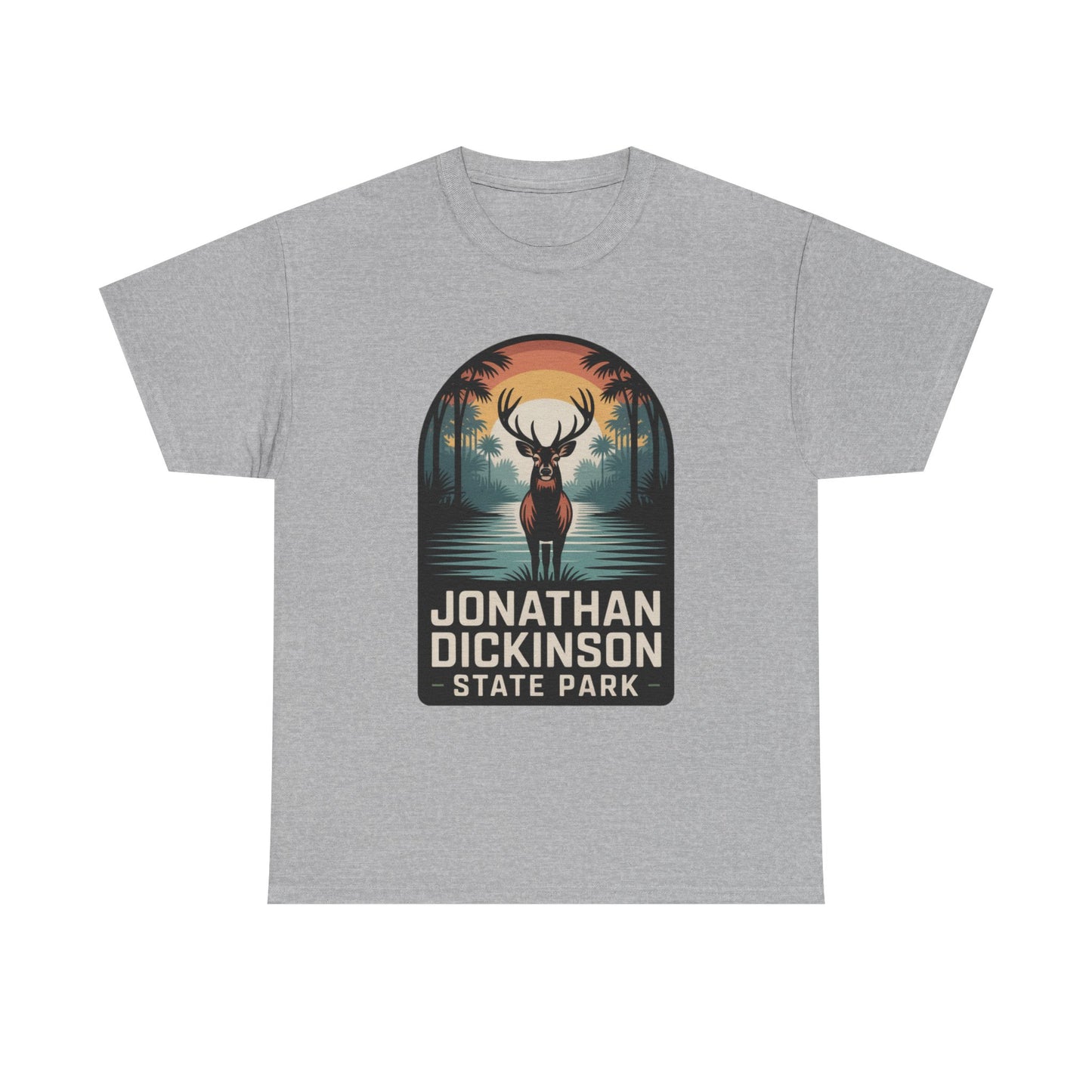 Jonathan Dickinson State Park Deer T-Shirt – Adult Florida Wildlife Sunset Nature Tee