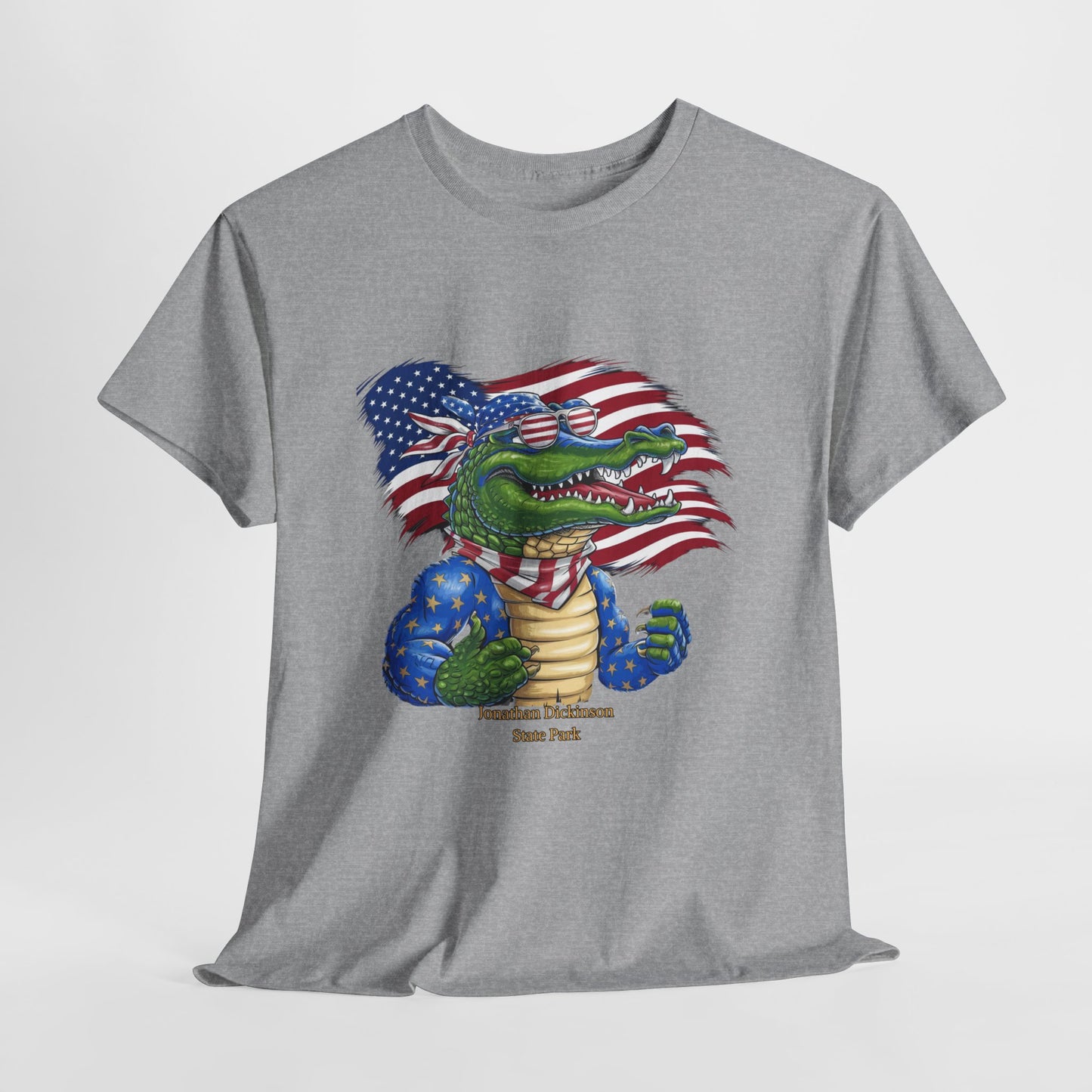 4th of July Alligator T-Shirt – Jonathan Dickinson State Park Patriotic USA Gator Tee