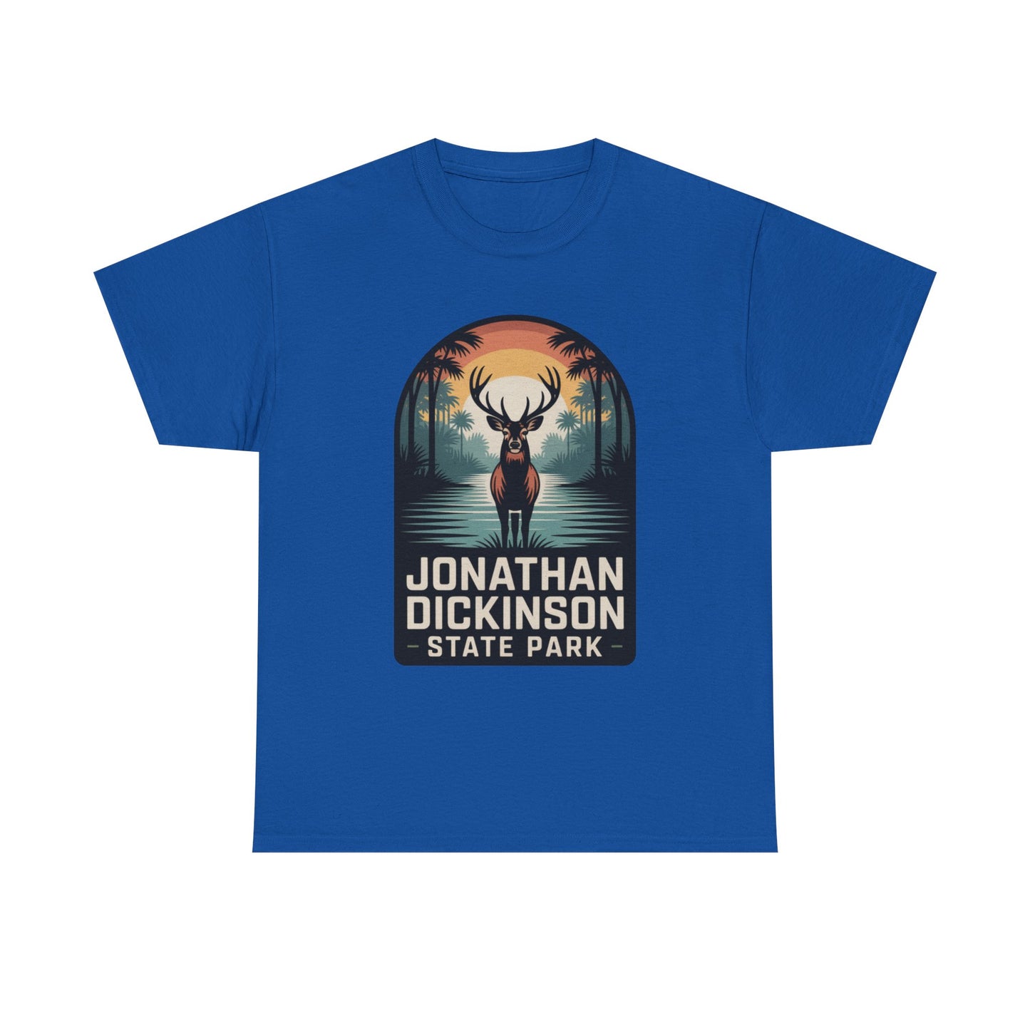 Jonathan Dickinson State Park Deer T-Shirt – Adult Florida Wildlife Sunset Nature Tee