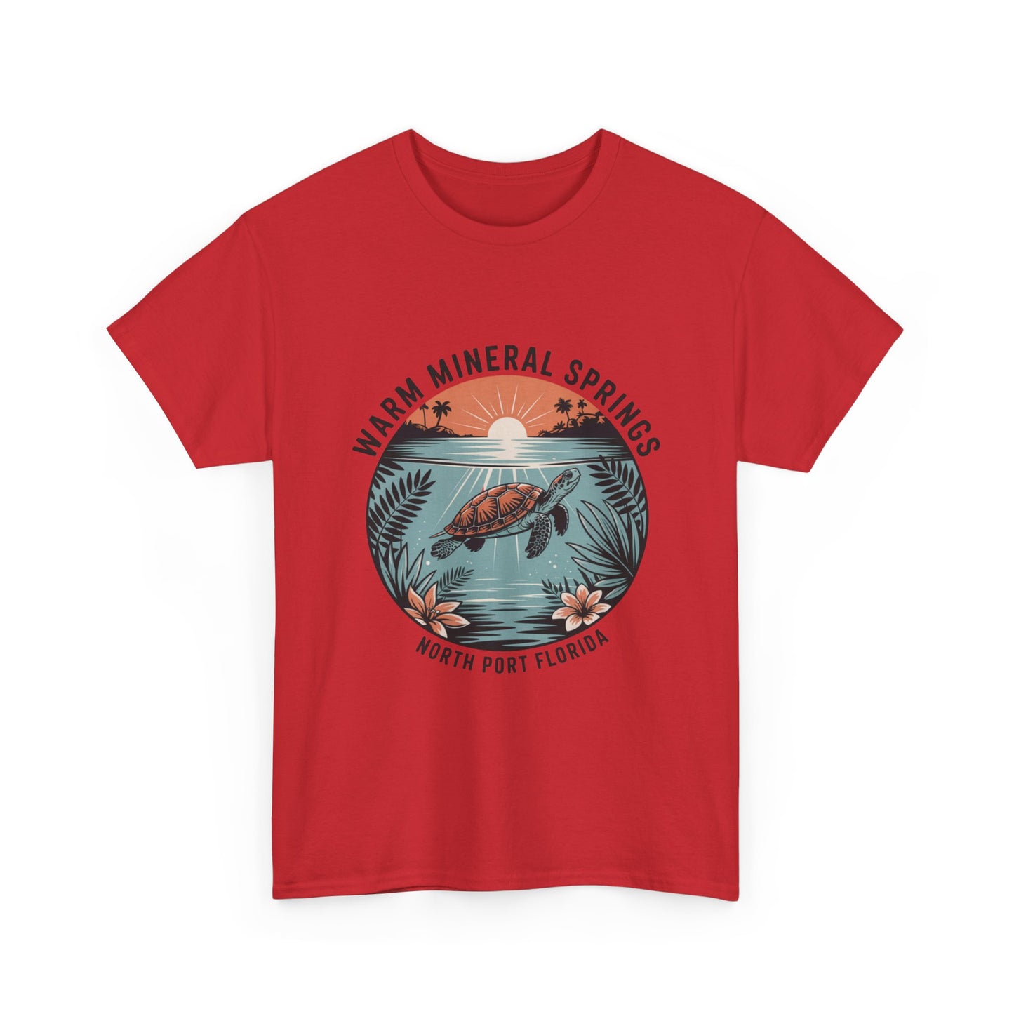 Warm Mineral Springs North Port Florida Turtle Graphic T-Shirt