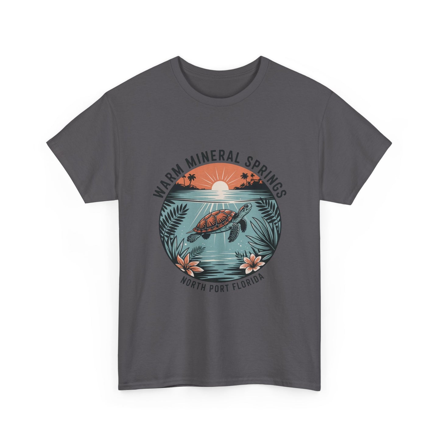 Warm Mineral Springs North Port Florida Turtle Graphic T-Shirt