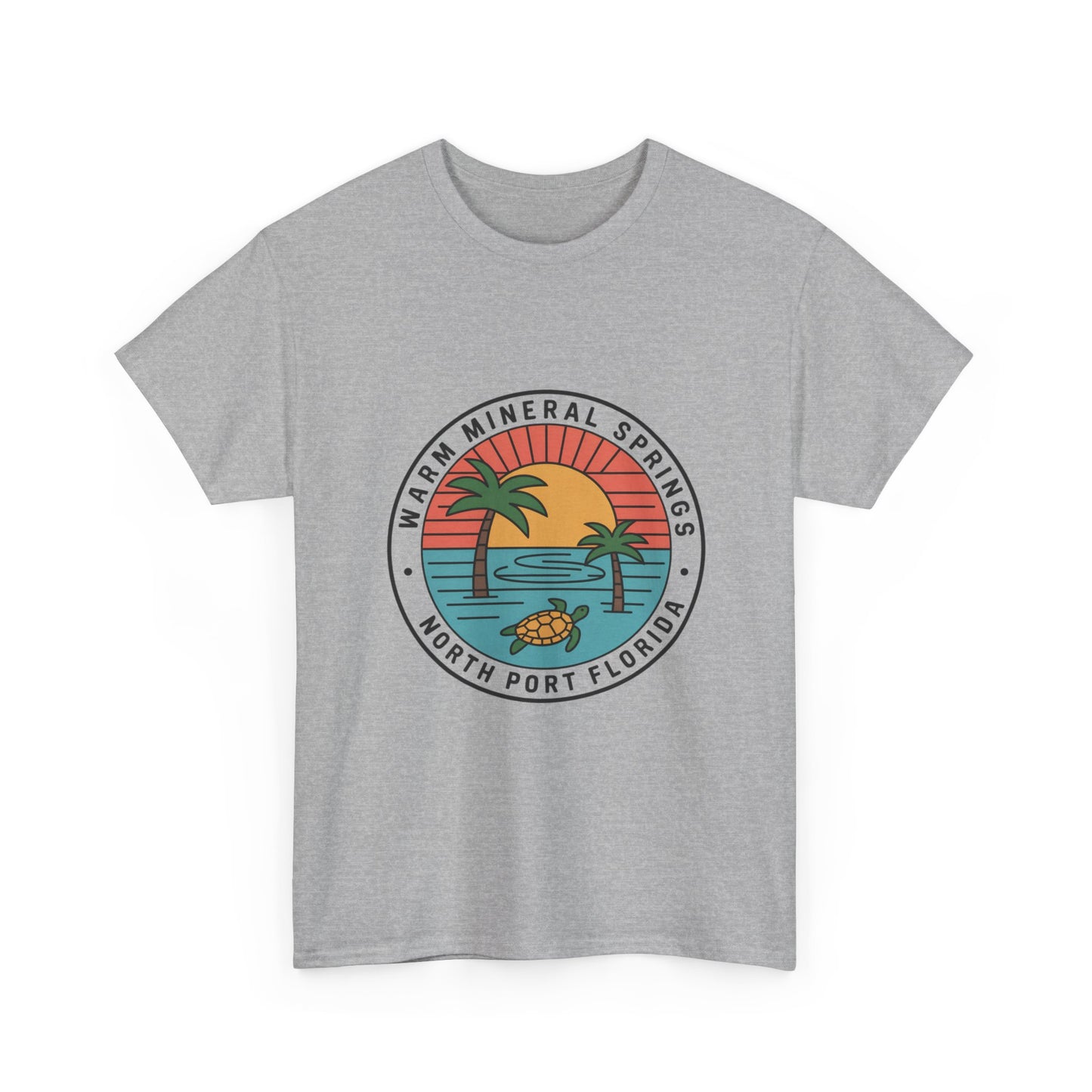 Warm Mineral Springs Florida Turtle Sunset T-Shirt