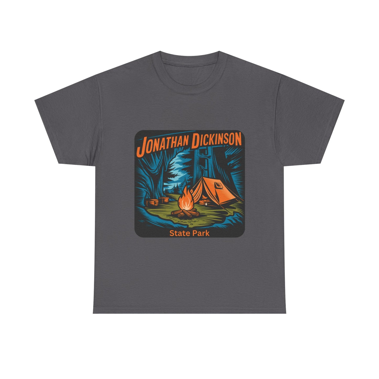 Camping Adventure T-Shirt – Jonathan Dickinson State Park Florida Campfire Nature Tee
