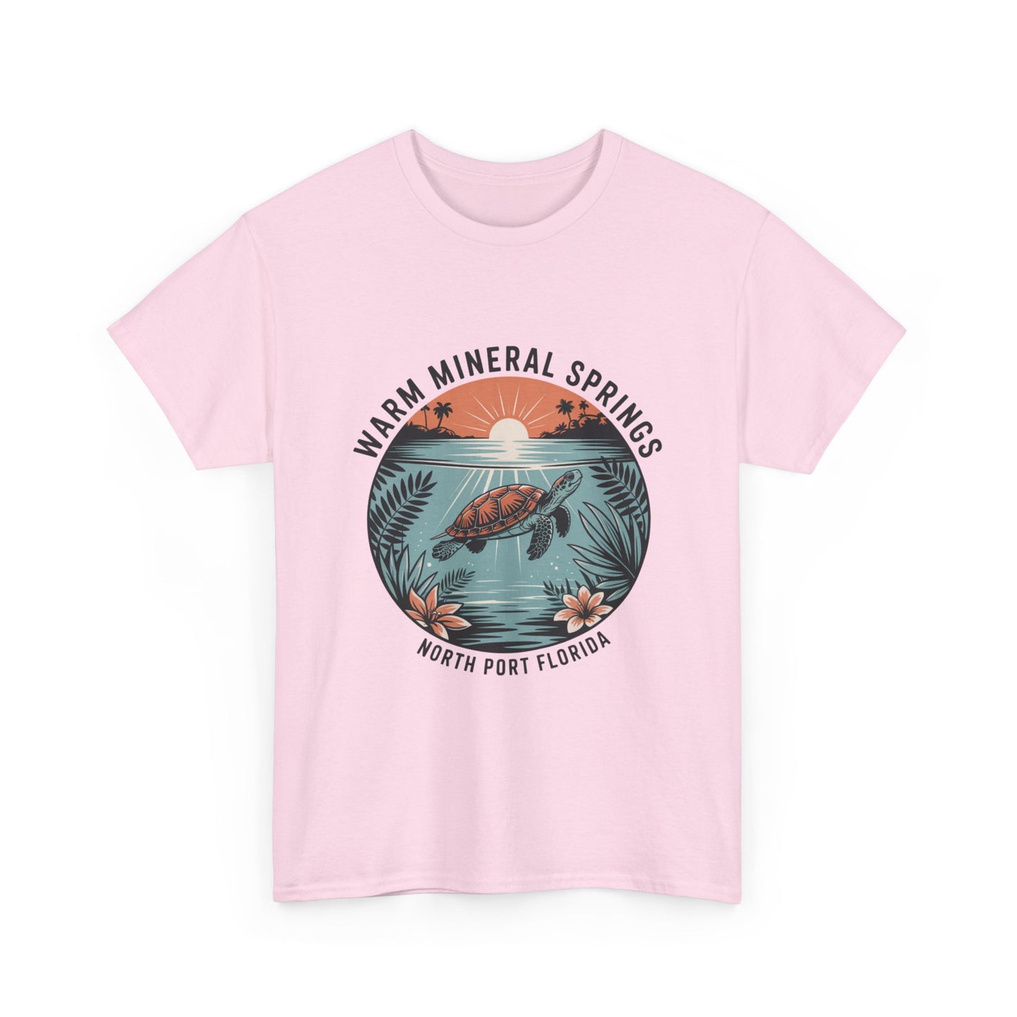 Warm Mineral Springs North Port Florida Turtle Graphic T-Shirt