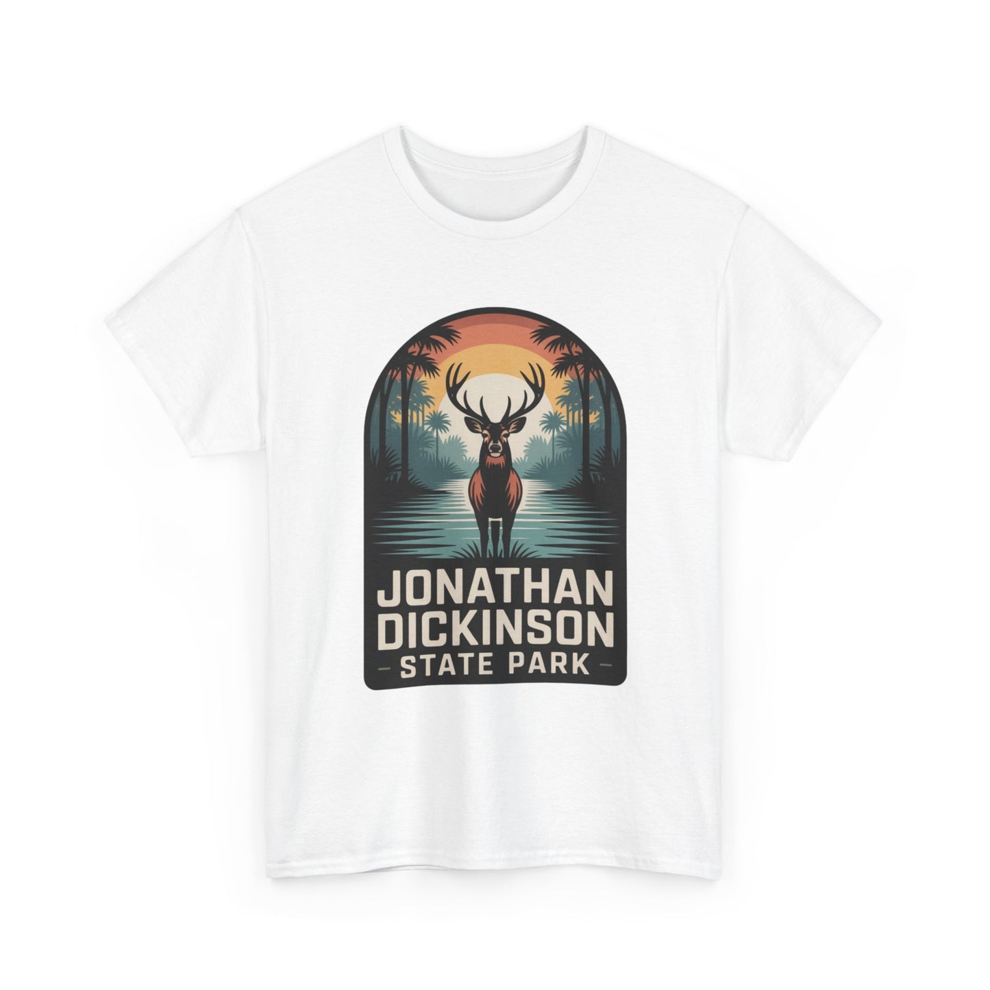 Jonathan Dickinson State Park Deer T-Shirt – Adult Florida Wildlife Sunset Nature Tee