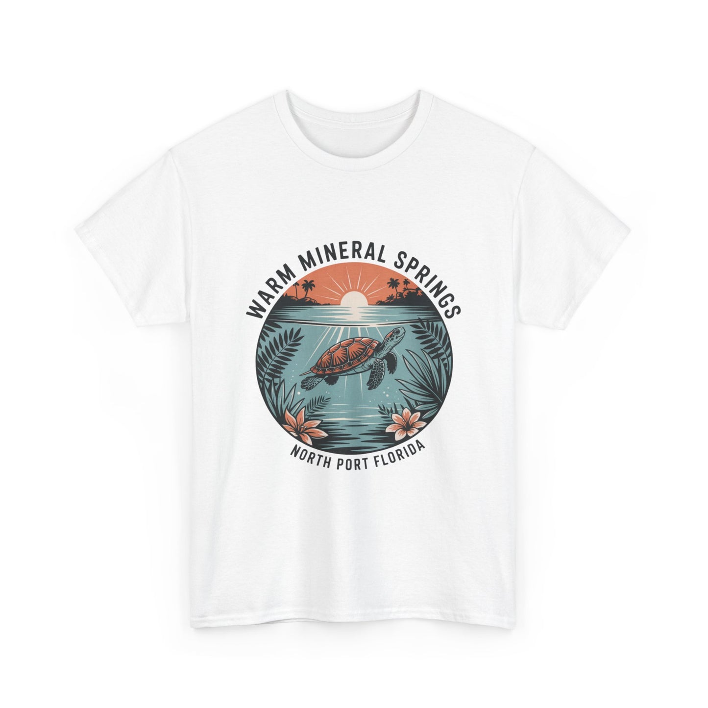 Warm Mineral Springs North Port Florida Turtle Graphic T-Shirt