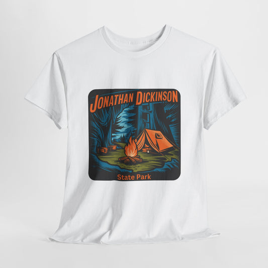Camping Adventure T-Shirt – Jonathan Dickinson State Park Florida Campfire Nature Tee