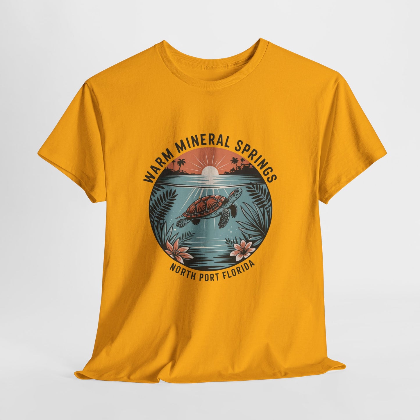 Warm Mineral Springs North Port Florida Turtle Graphic T-Shirt