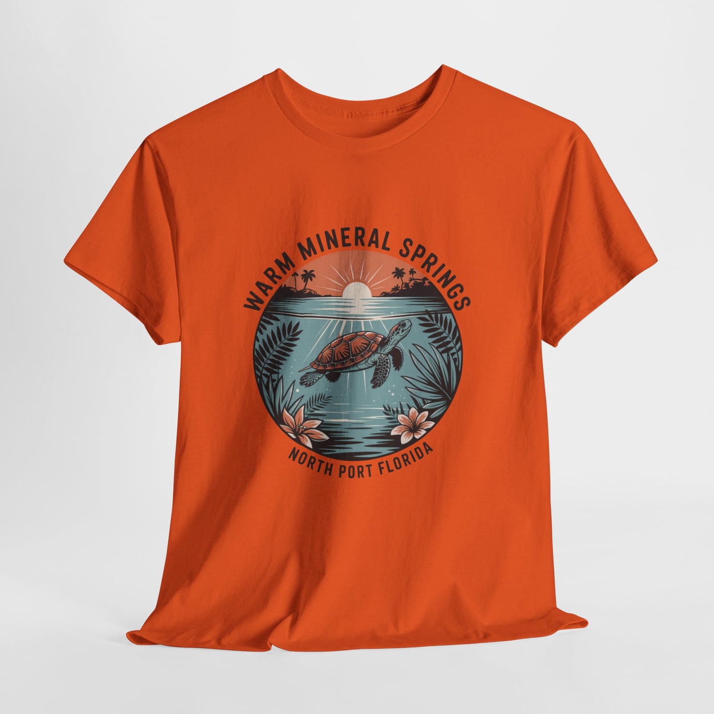 Warm Mineral Springs North Port Florida Turtle Graphic T-Shirt