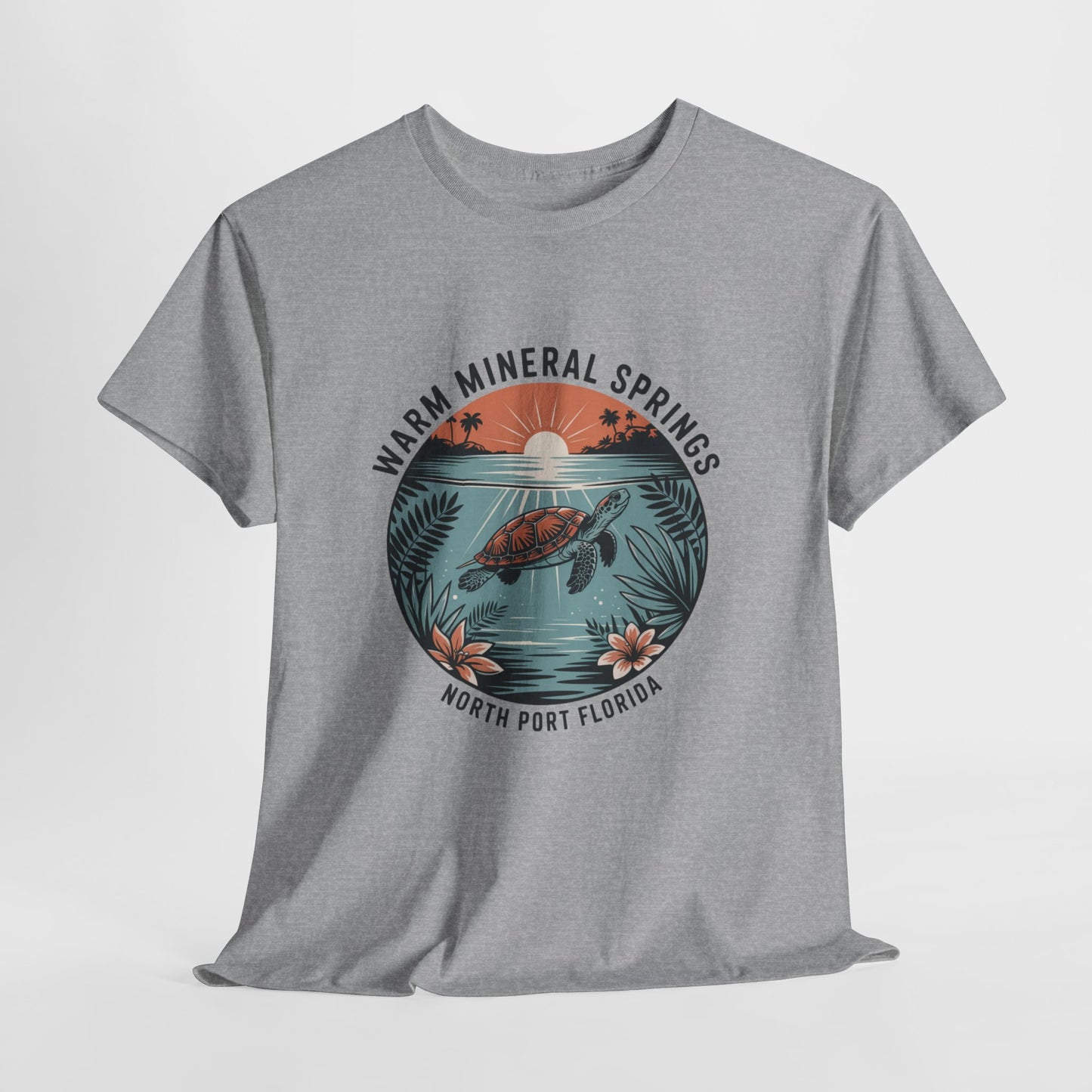 Warm Mineral Springs North Port Florida Turtle Graphic T-Shirt