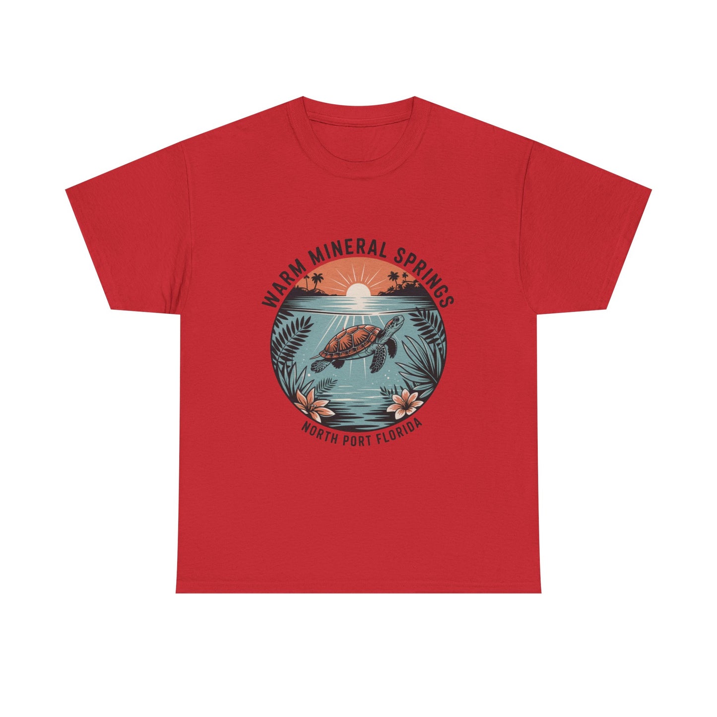 Warm Mineral Springs North Port Florida Turtle Graphic T-Shirt