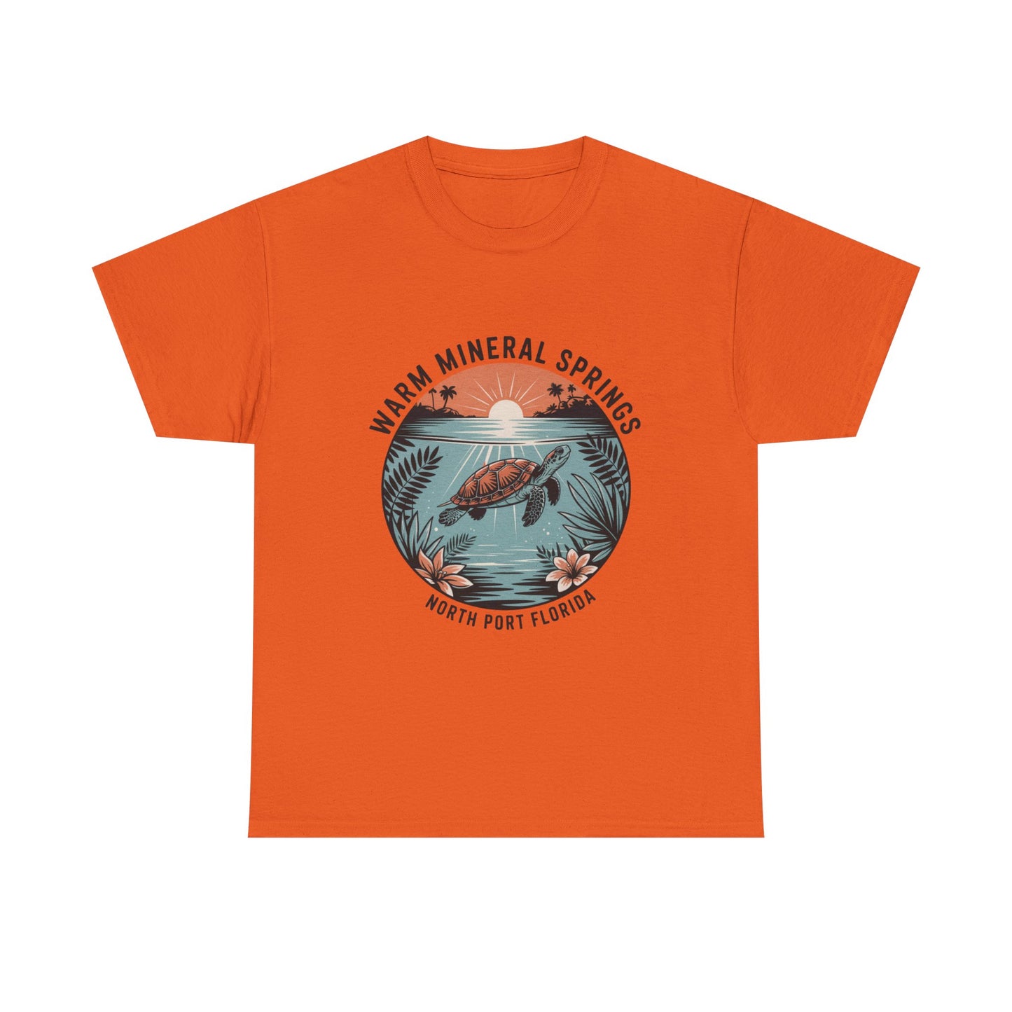 Warm Mineral Springs North Port Florida Turtle Graphic T-Shirt