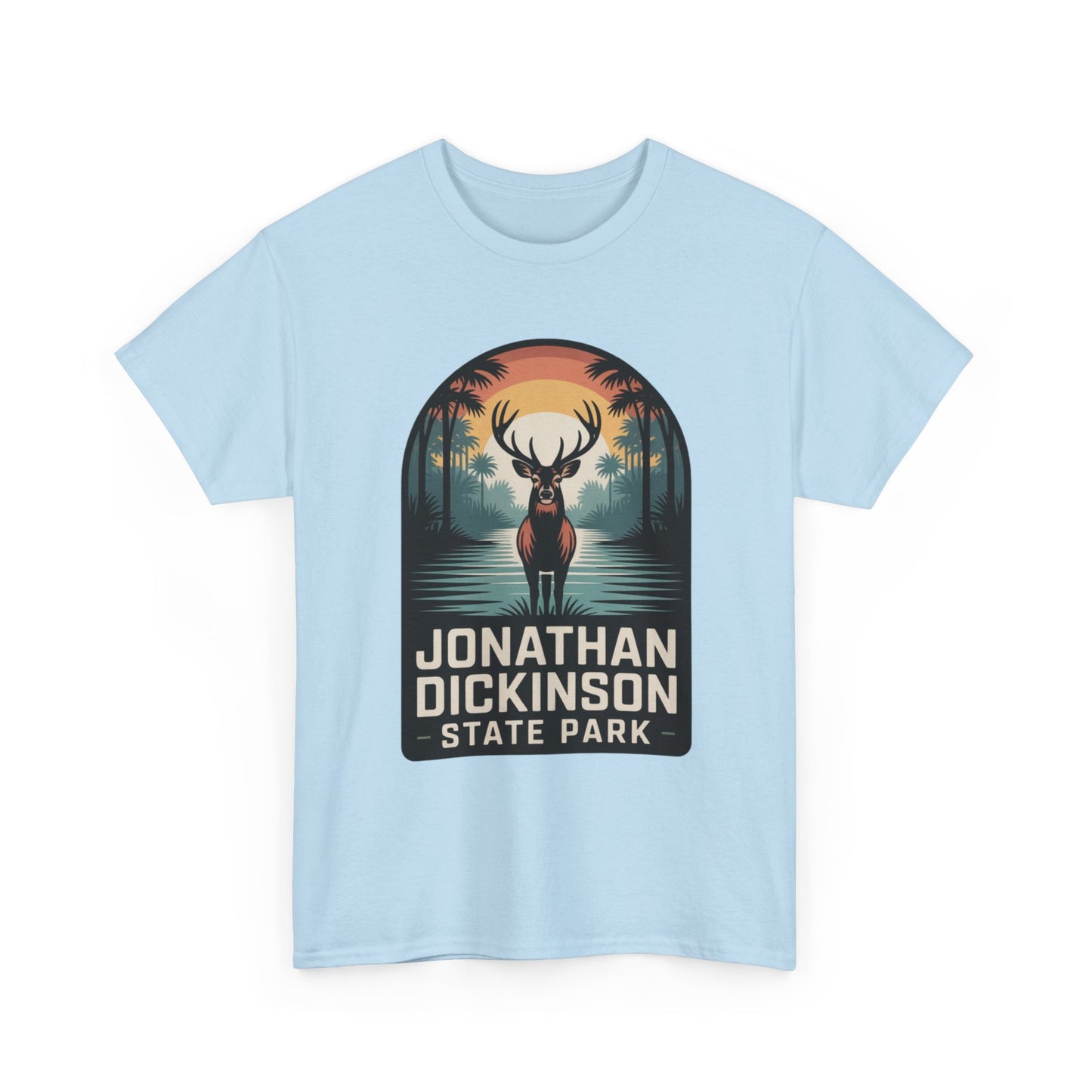 Jonathan Dickinson State Park Deer T-Shirt – Adult Florida Wildlife Sunset Nature Tee