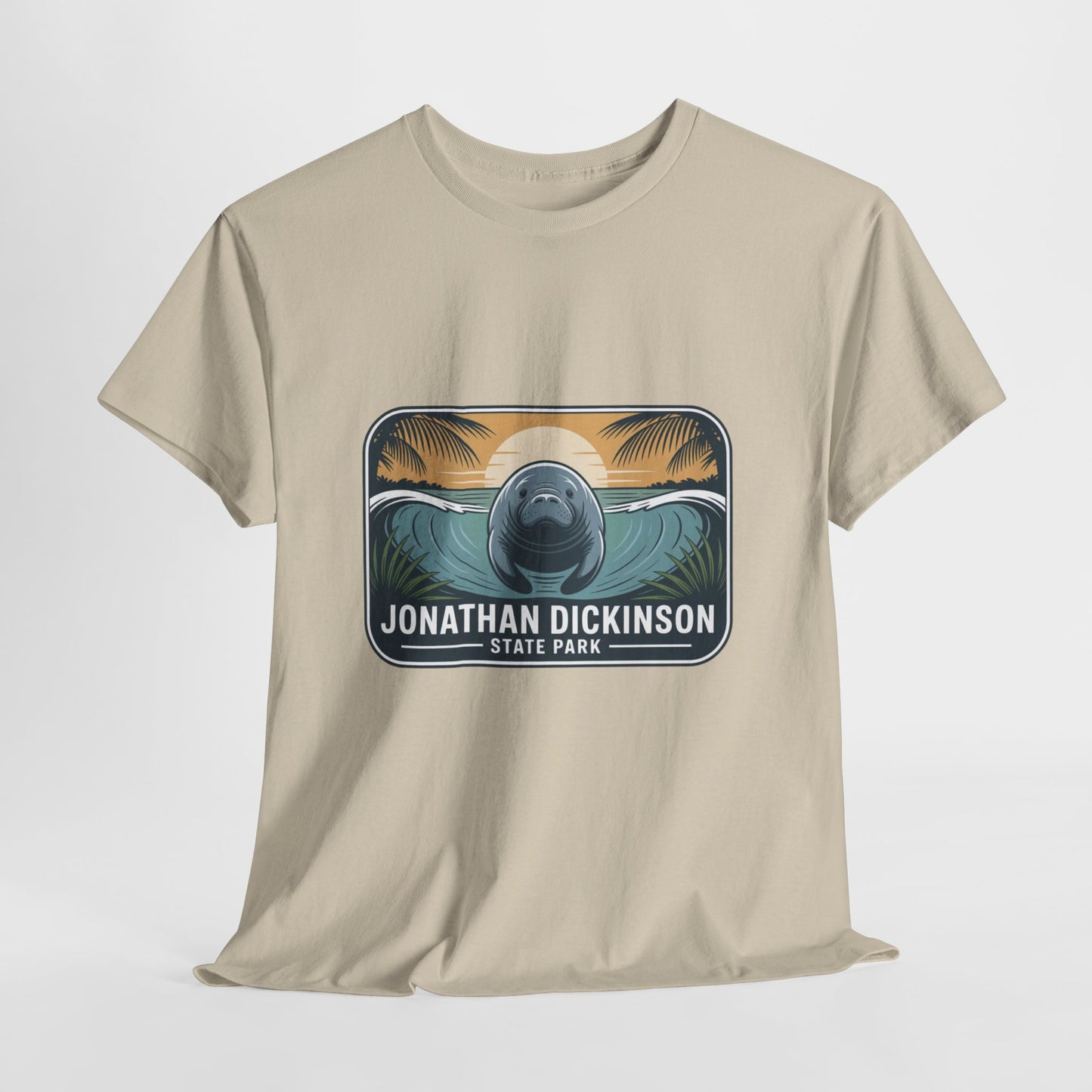 Manatee Badge T-Shirt – Jonathan Dickinson State Park Florida Nature Tee