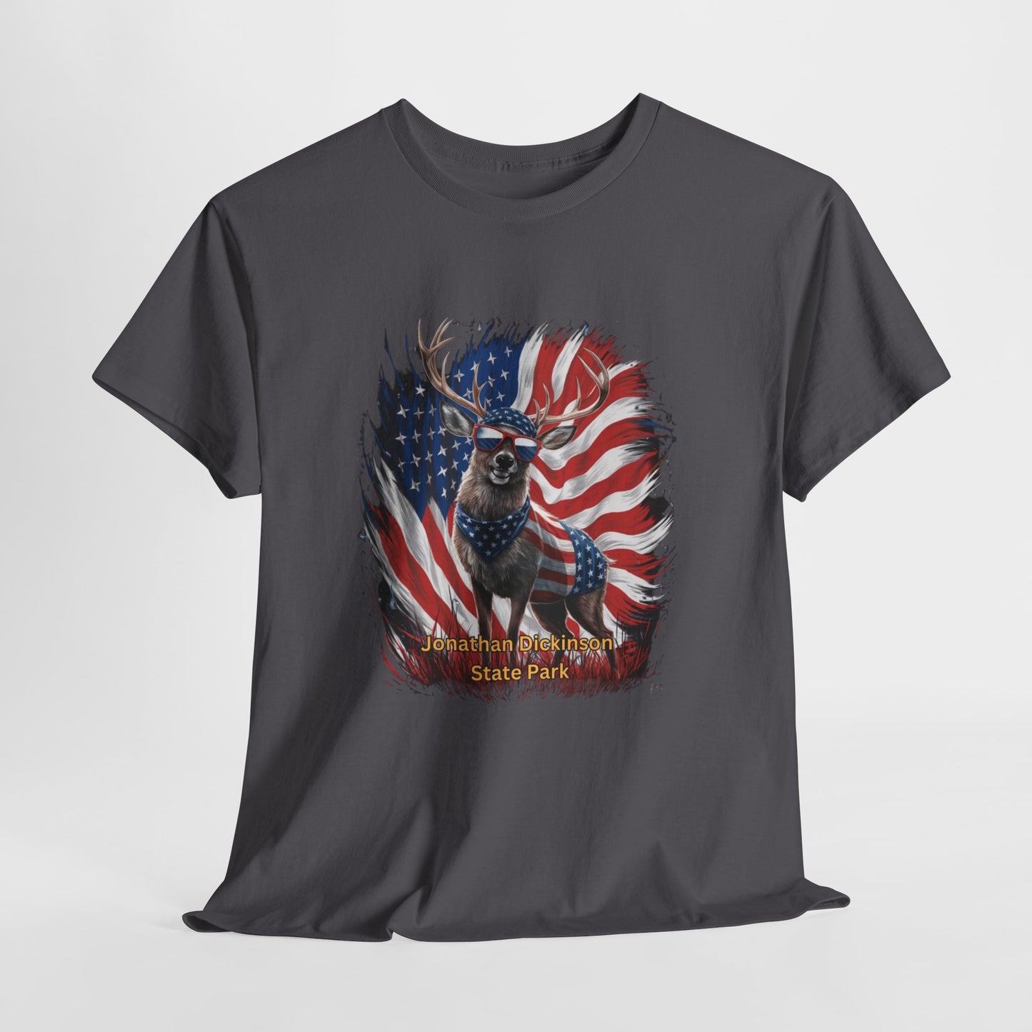 4th of July Deer T-Shirt – Jonathan Dickinson State Park Patriotic USA Buck Tee
