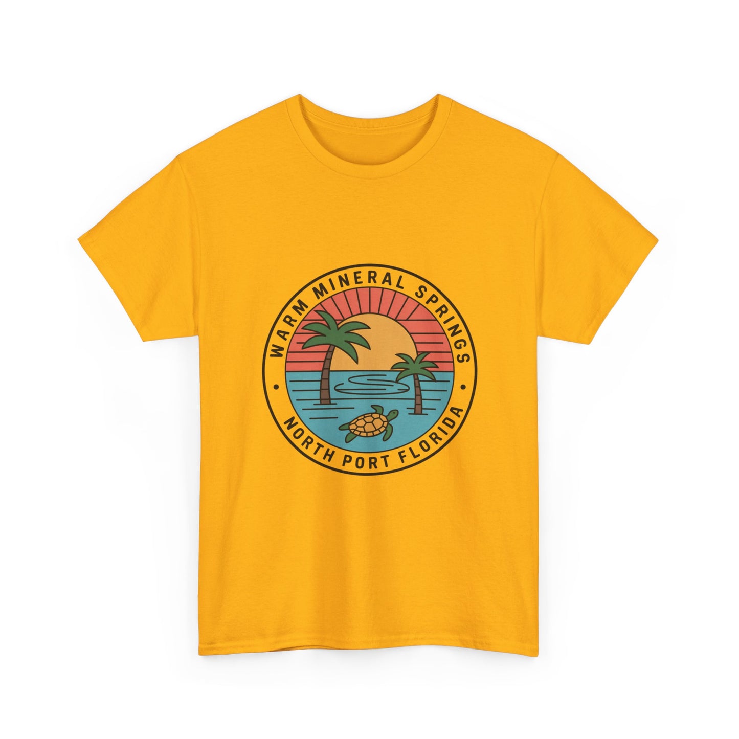 Warm Mineral Springs Florida Turtle Sunset T-Shirt