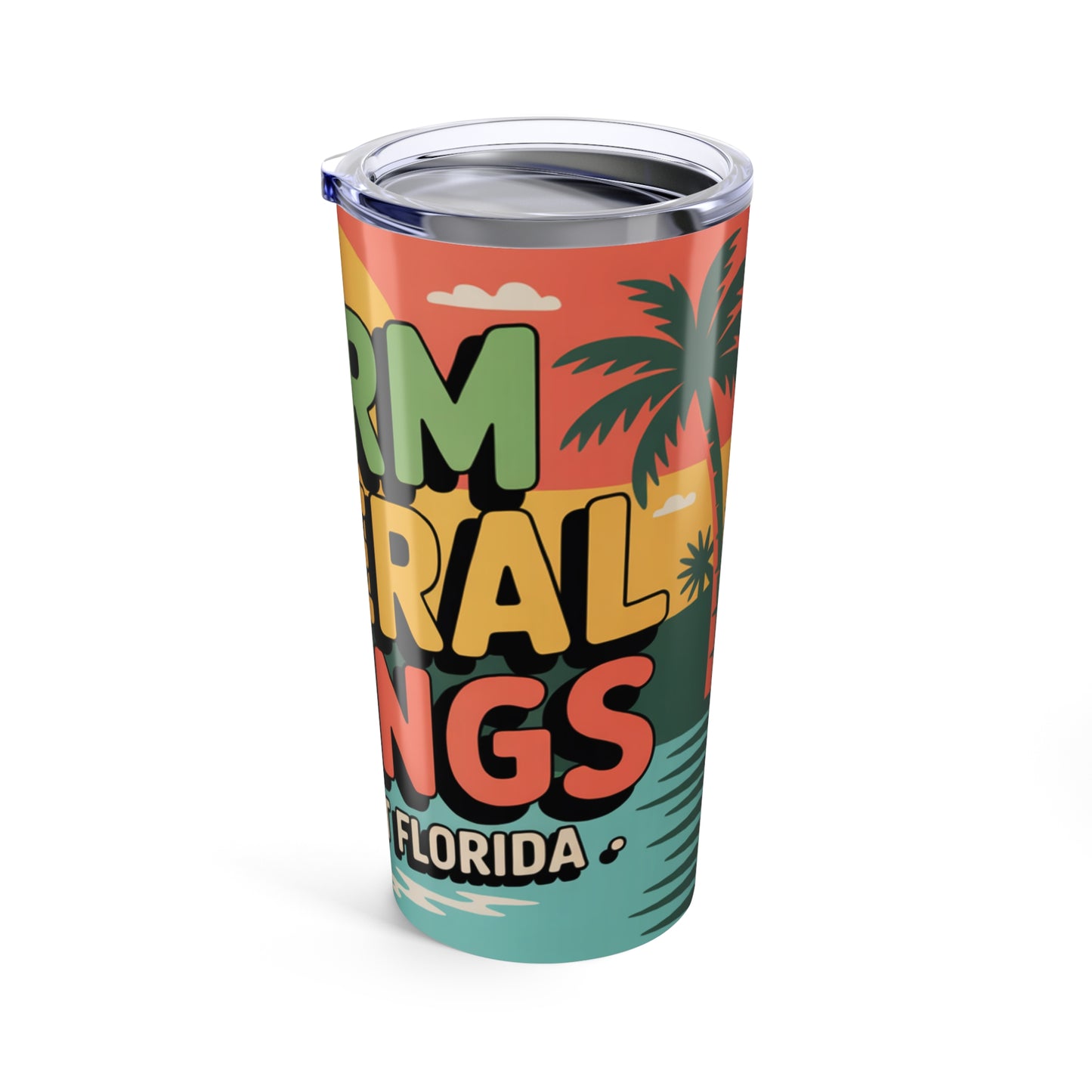 Warm Mineral Springs North Port Florida Retro Sunset Tumbler