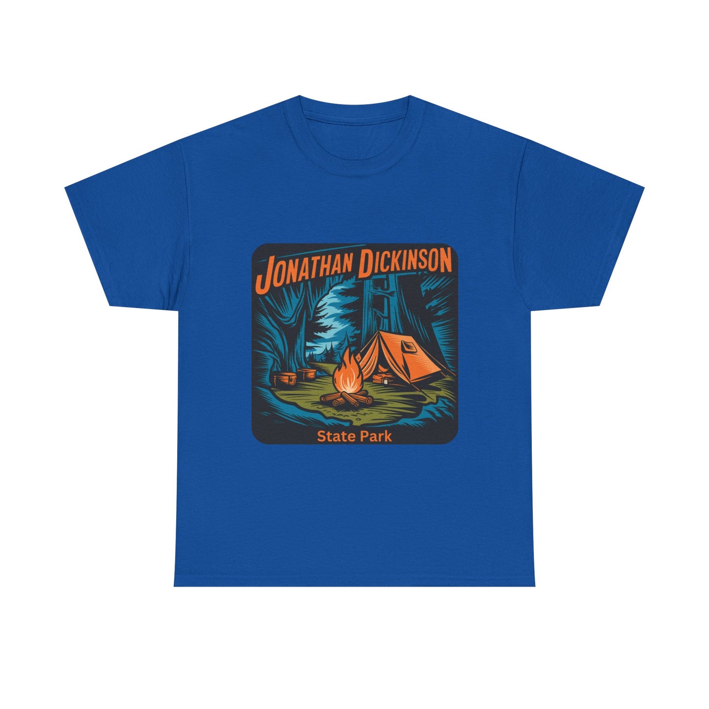 Camping Adventure T-Shirt – Jonathan Dickinson State Park Florida Campfire Nature Tee