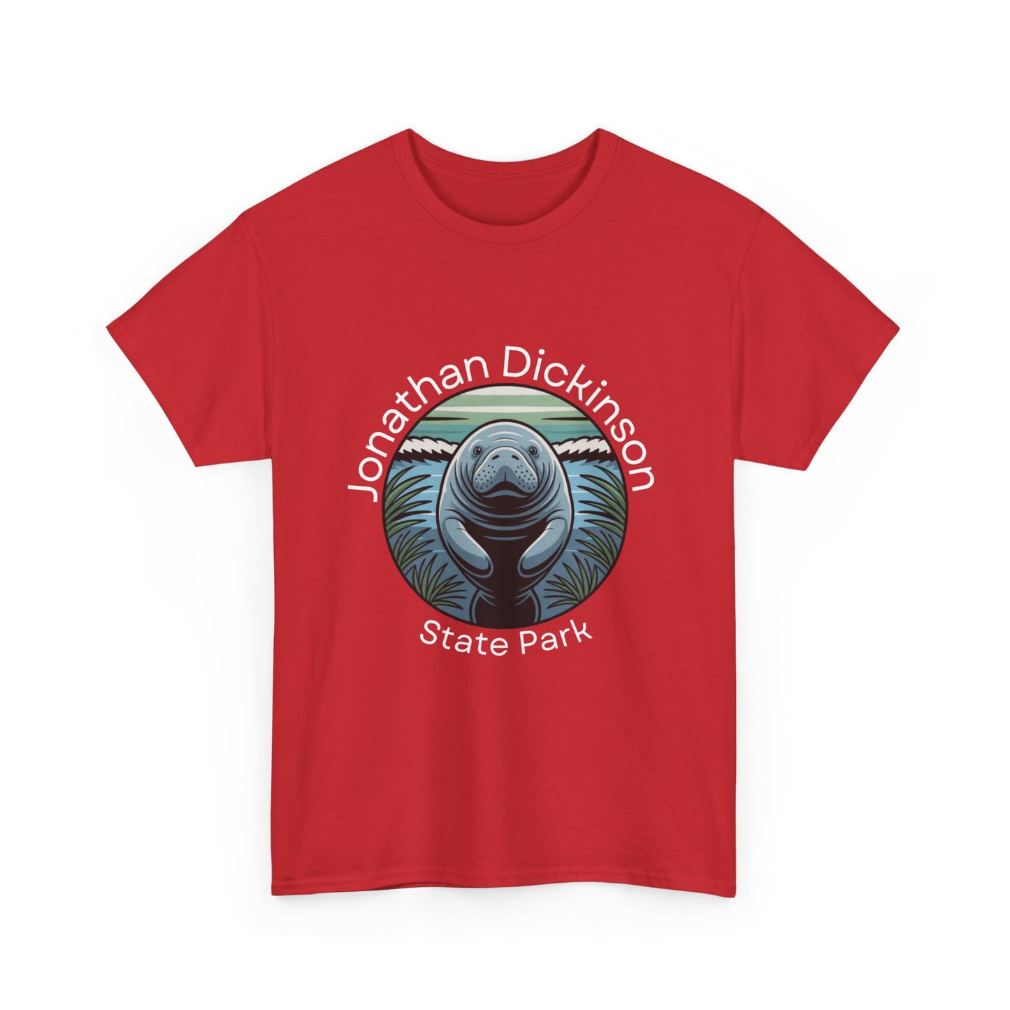 Coastal Manatee Circle T-Shirt – Jonathan Dickinson State Park Florida Nature Tee