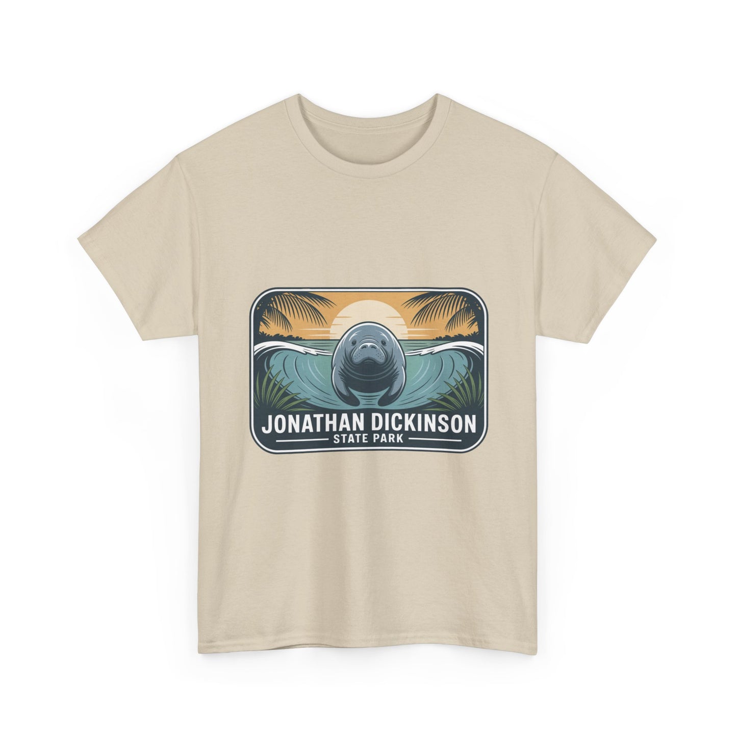 Manatee Badge T-Shirt – Jonathan Dickinson State Park Florida Nature Tee