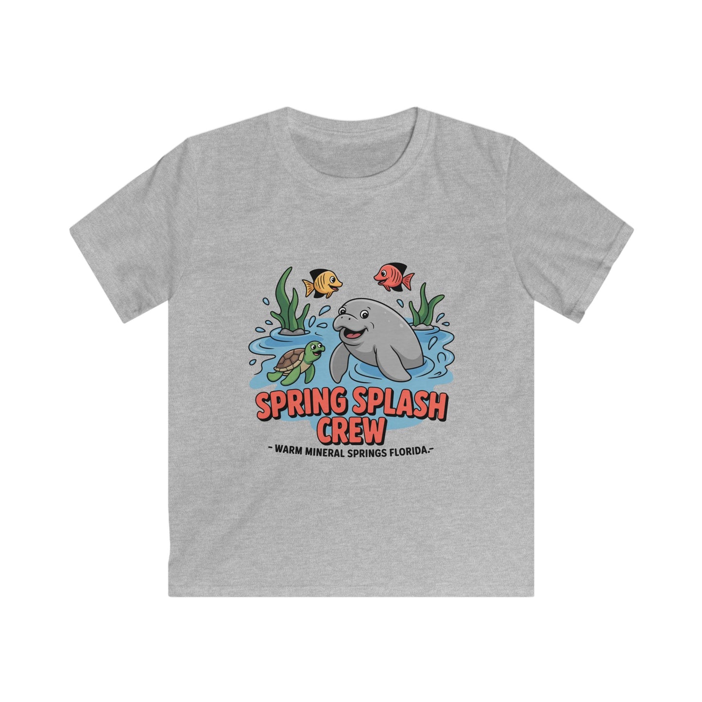 Spring Splash Crew Manatee & Turtle Kids T-Shirt – Florida Fun  Warm Mineral Springs