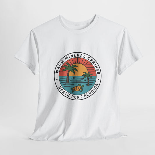 Warm Mineral Springs Florida Turtle Sunset T-Shirt