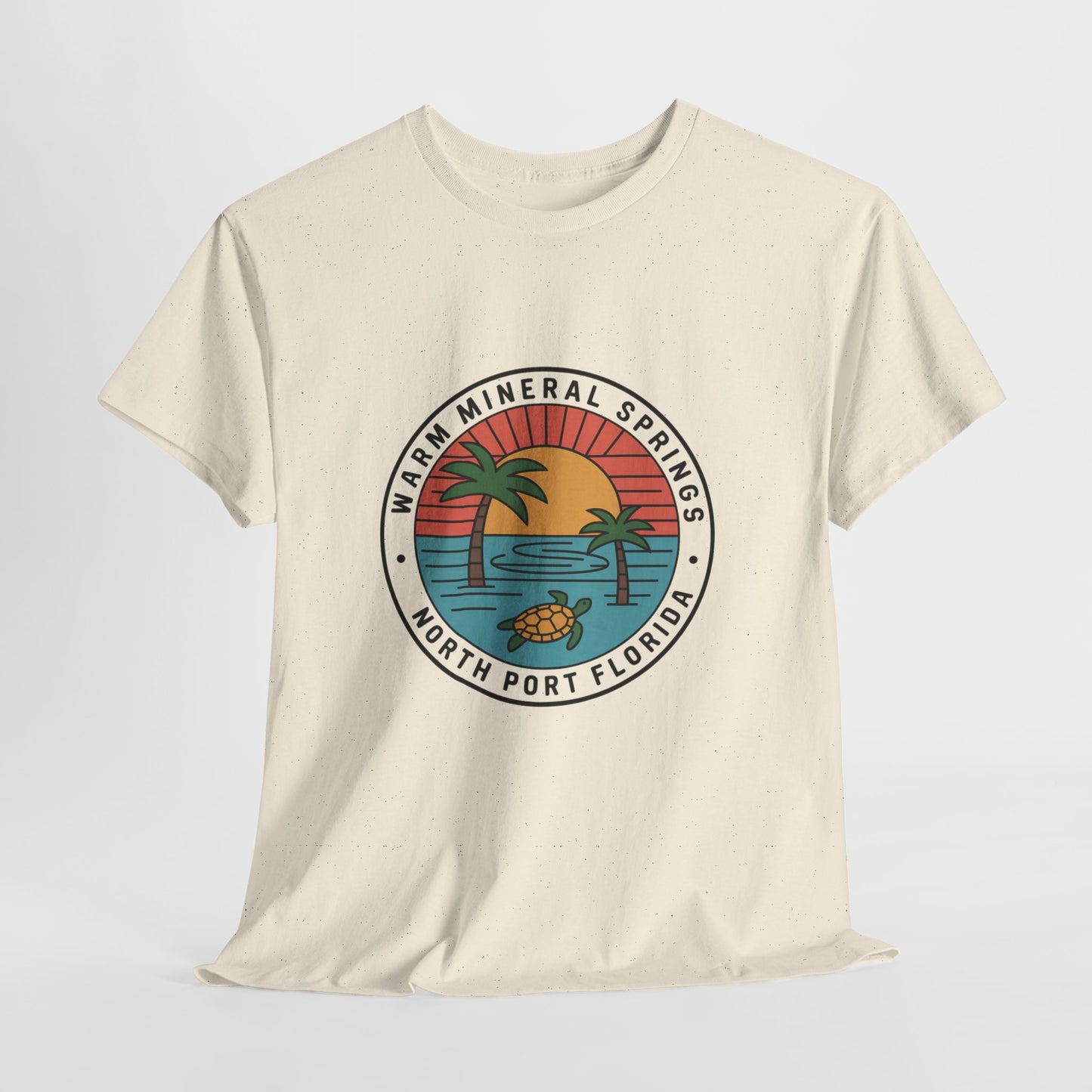 Warm Mineral Springs Florida Turtle Sunset T-Shirt