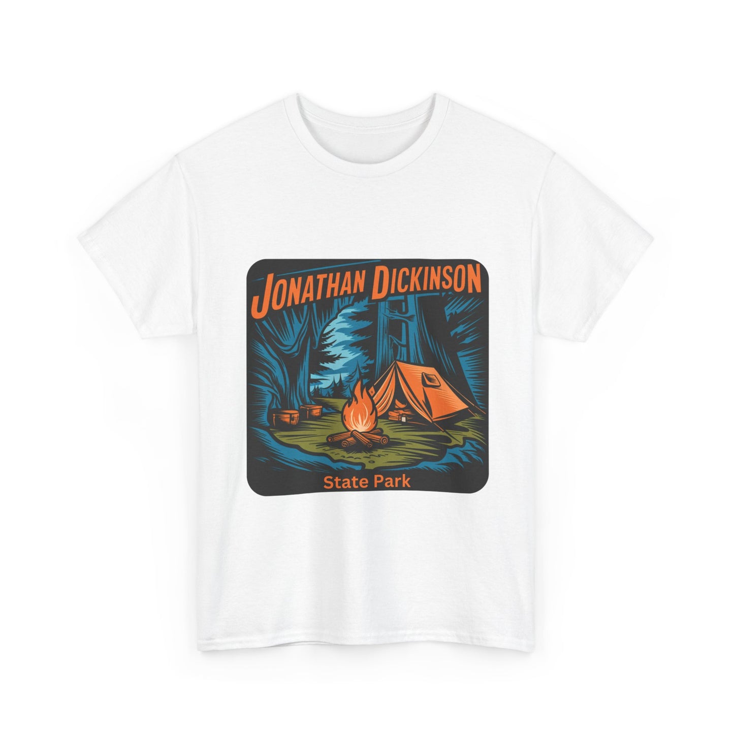 Camping Adventure T-Shirt – Jonathan Dickinson State Park Florida Campfire Nature Tee