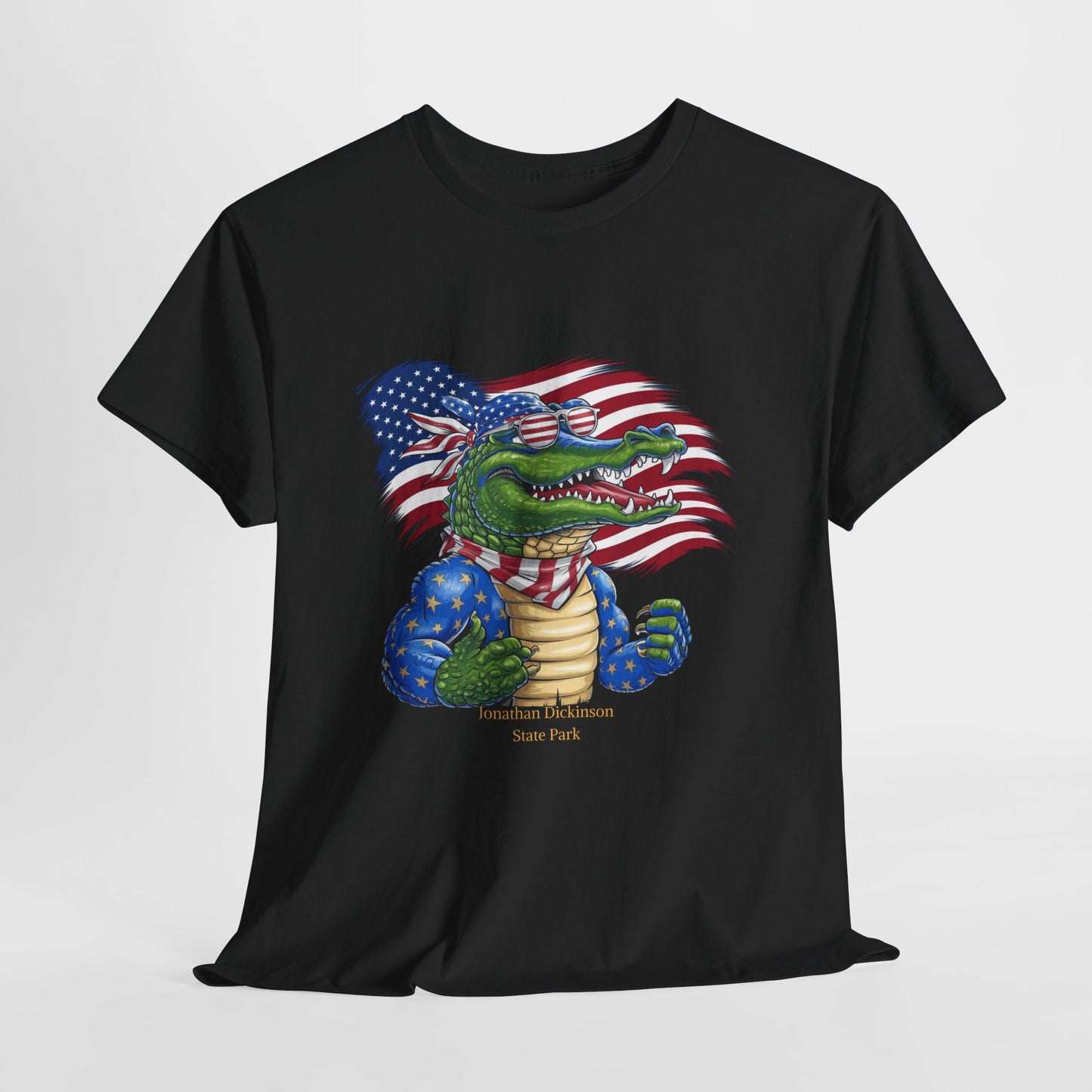 4th of July Alligator T-Shirt – Jonathan Dickinson State Park Patriotic USA Gator Tee