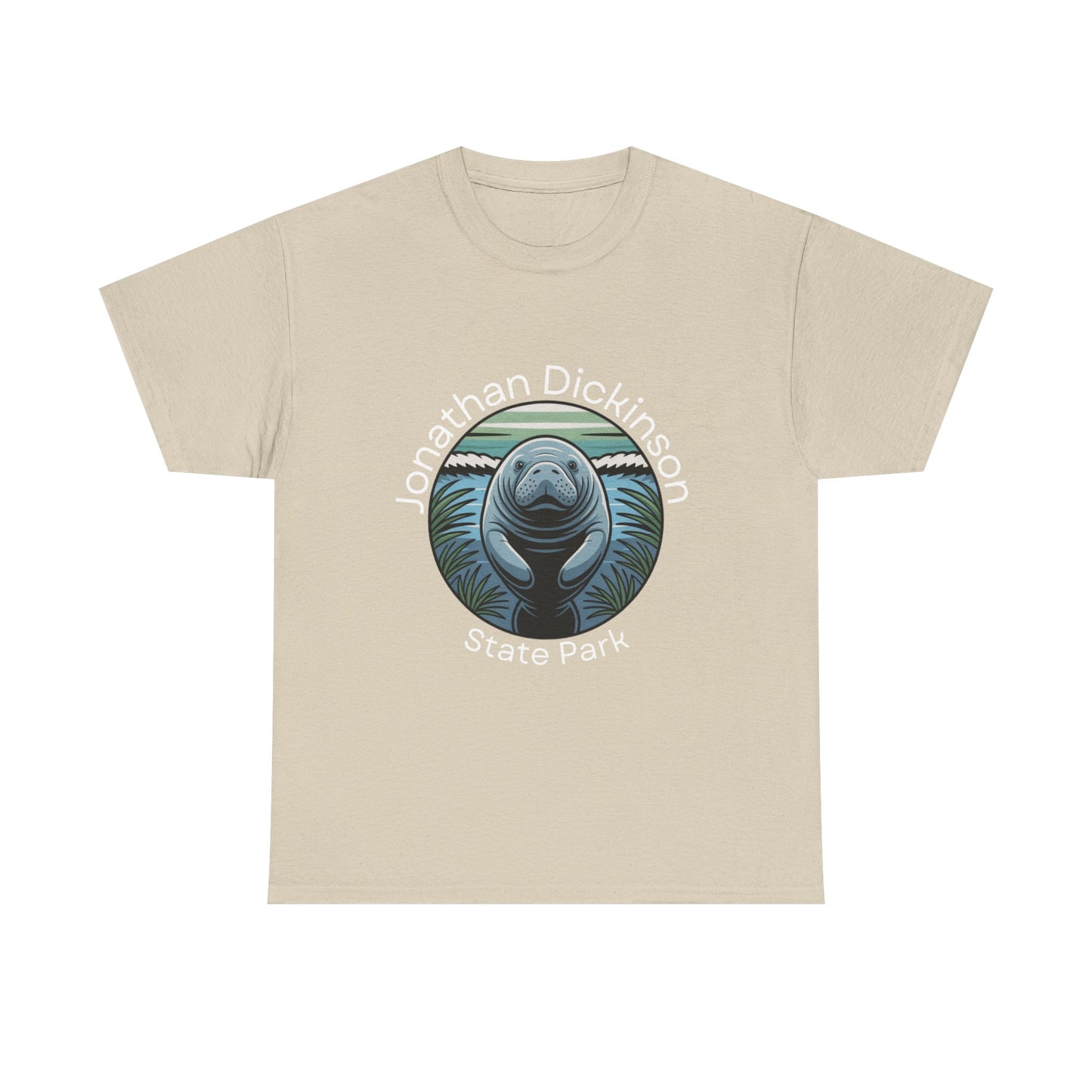 Coastal Manatee Circle T-Shirt – Jonathan Dickinson State Park Florida Nature Tee