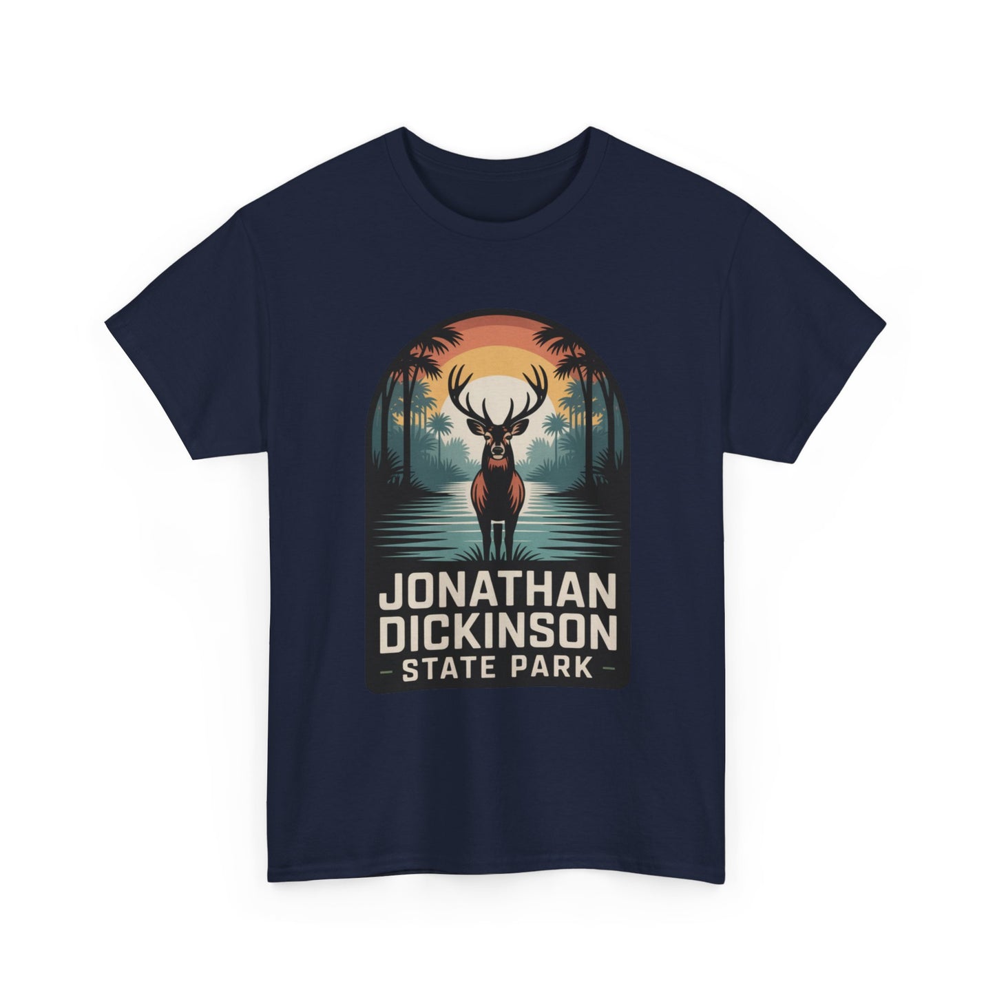 Jonathan Dickinson State Park Deer T-Shirt – Adult Florida Wildlife Sunset Nature Tee