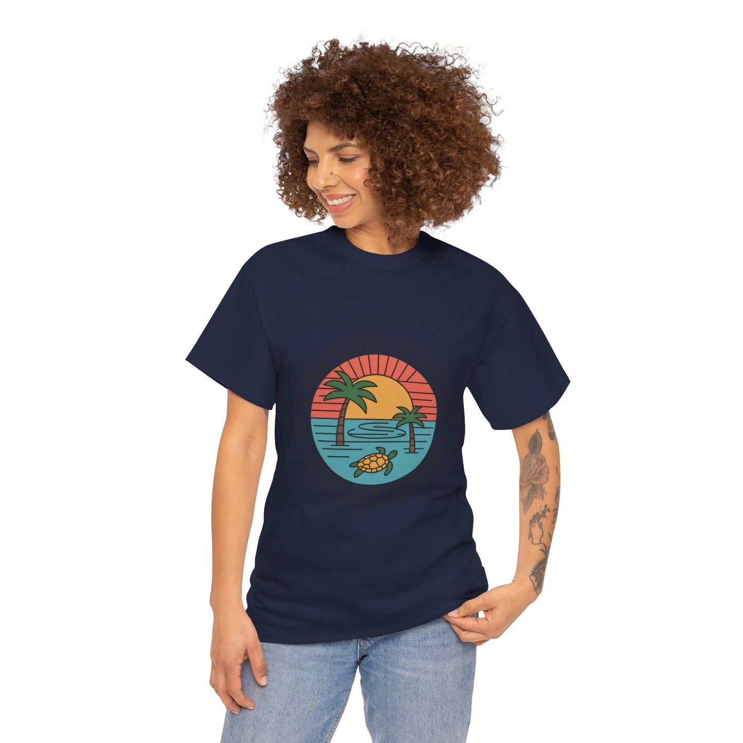 Warm Mineral Springs Florida Turtle Sunset T-Shirt