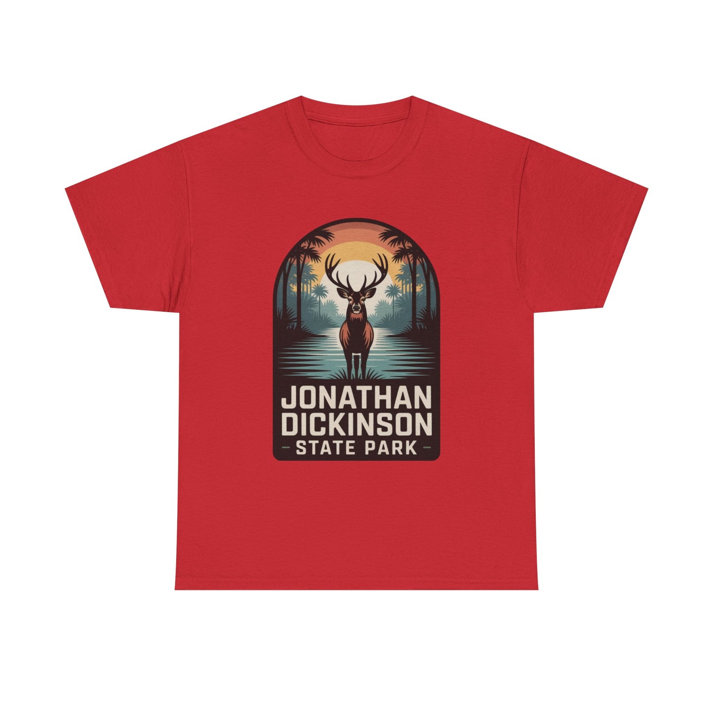 Jonathan Dickinson State Park Deer T-Shirt – Adult Florida Wildlife Sunset Nature Tee