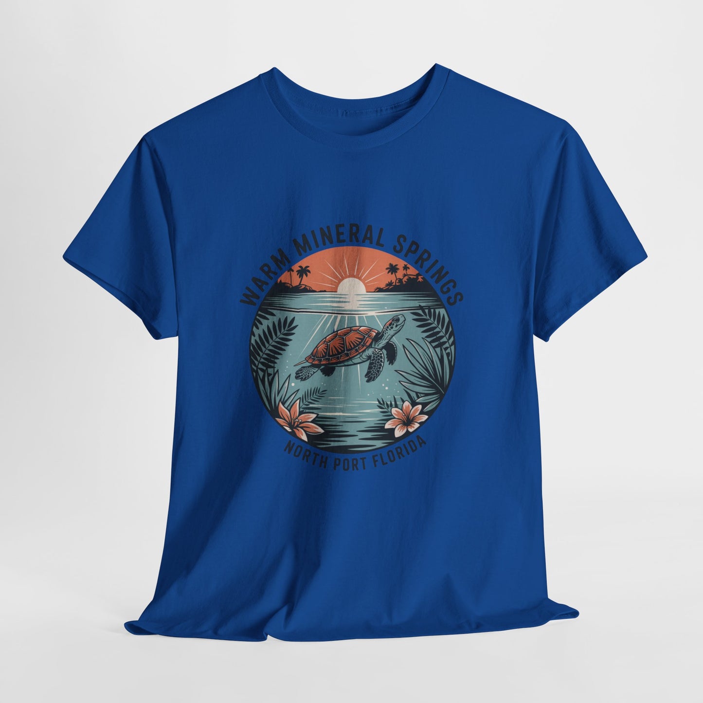 Warm Mineral Springs North Port Florida Turtle Graphic T-Shirt