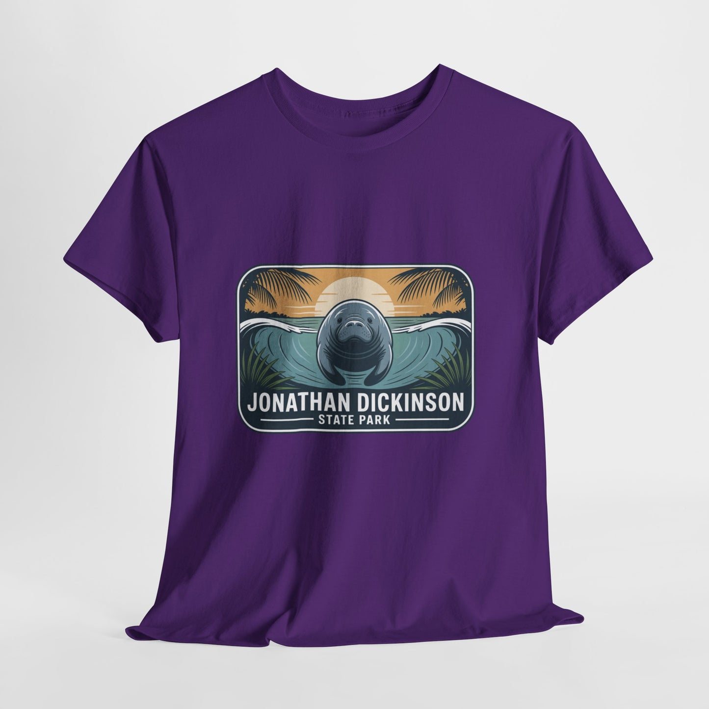 Manatee Badge T-Shirt – Jonathan Dickinson State Park Florida Nature Tee
