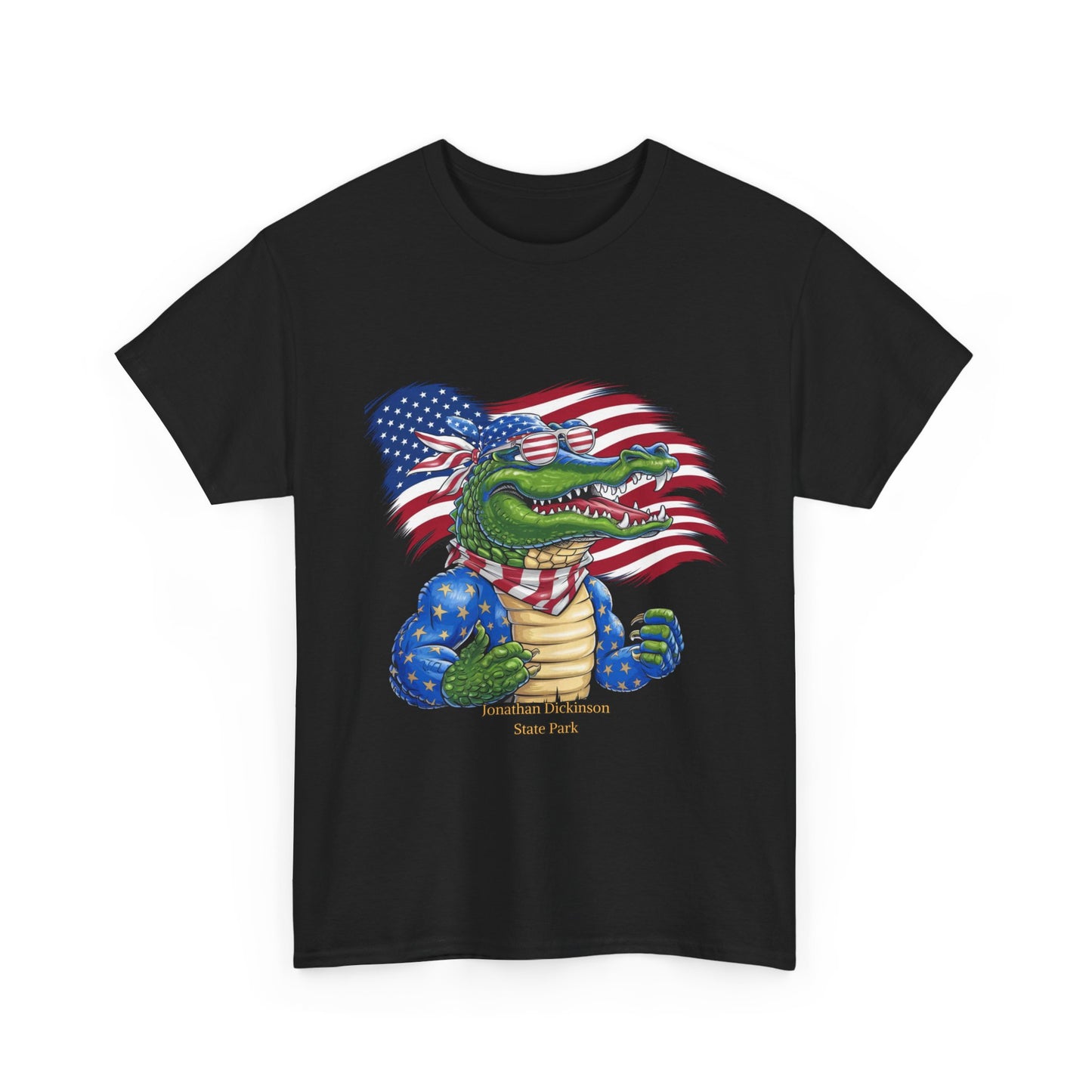 4th of July Alligator T-Shirt – Jonathan Dickinson State Park Patriotic USA Gator Tee