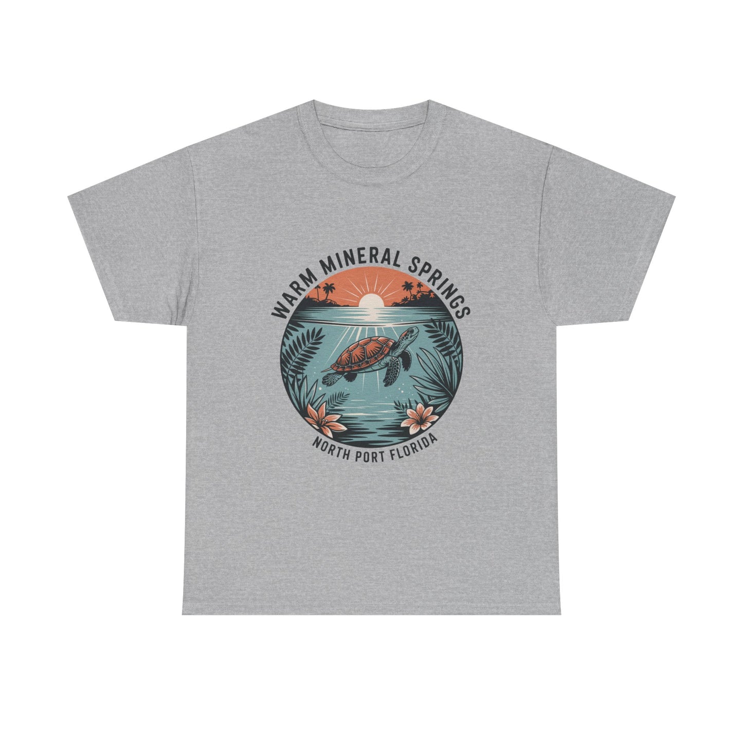 Warm Mineral Springs North Port Florida Turtle Graphic T-Shirt
