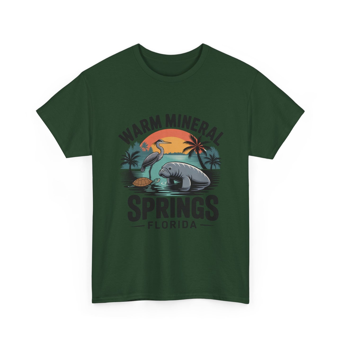 Warm Mineral Springs Florida Wildlife Sunset T-Shirt
