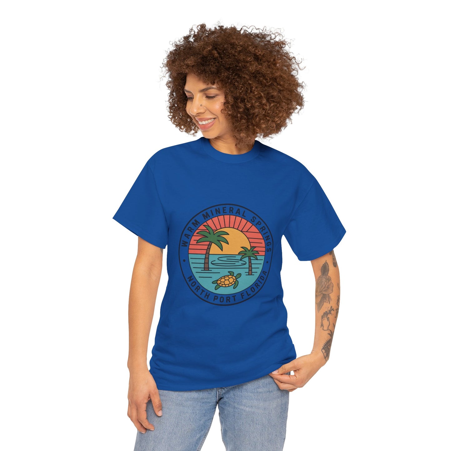 Warm Mineral Springs Florida Turtle Sunset T-Shirt