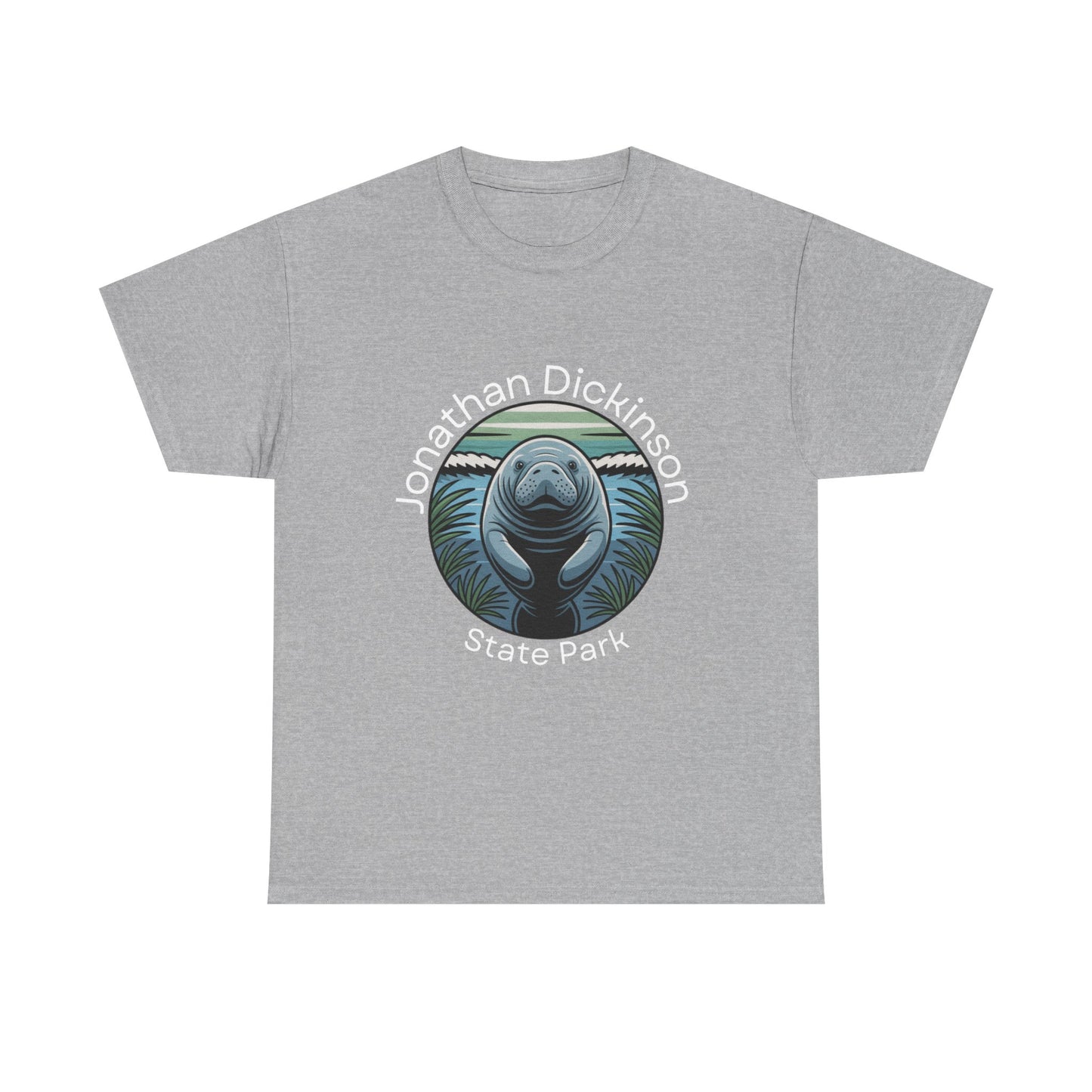 Coastal Manatee Circle T-Shirt – Jonathan Dickinson State Park Florida Nature Tee