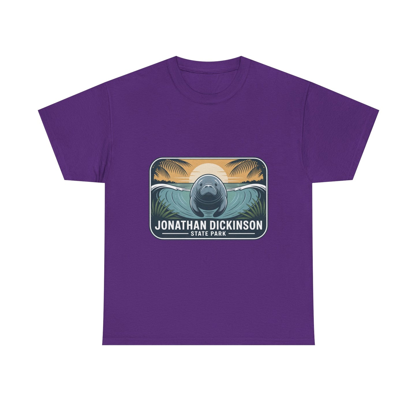 Manatee Badge T-Shirt – Jonathan Dickinson State Park Florida Nature Tee