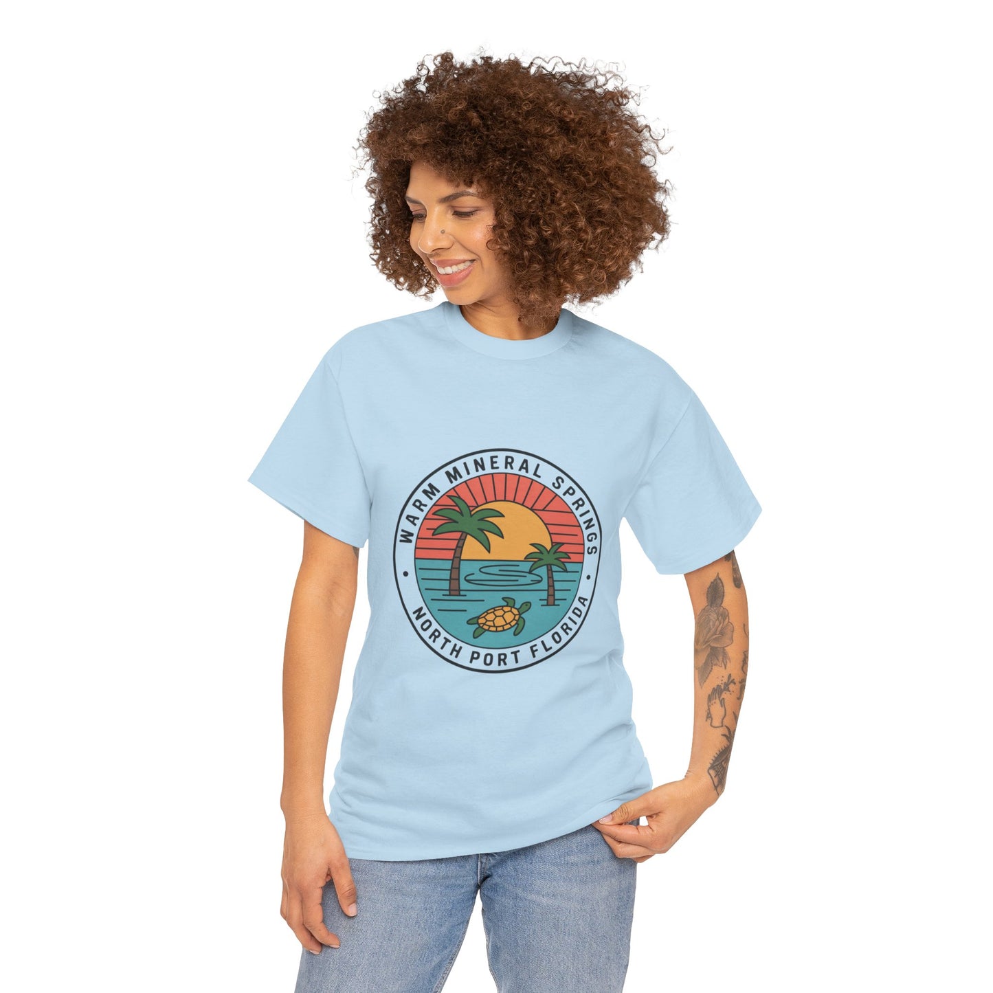 Warm Mineral Springs Florida Turtle Sunset T-Shirt