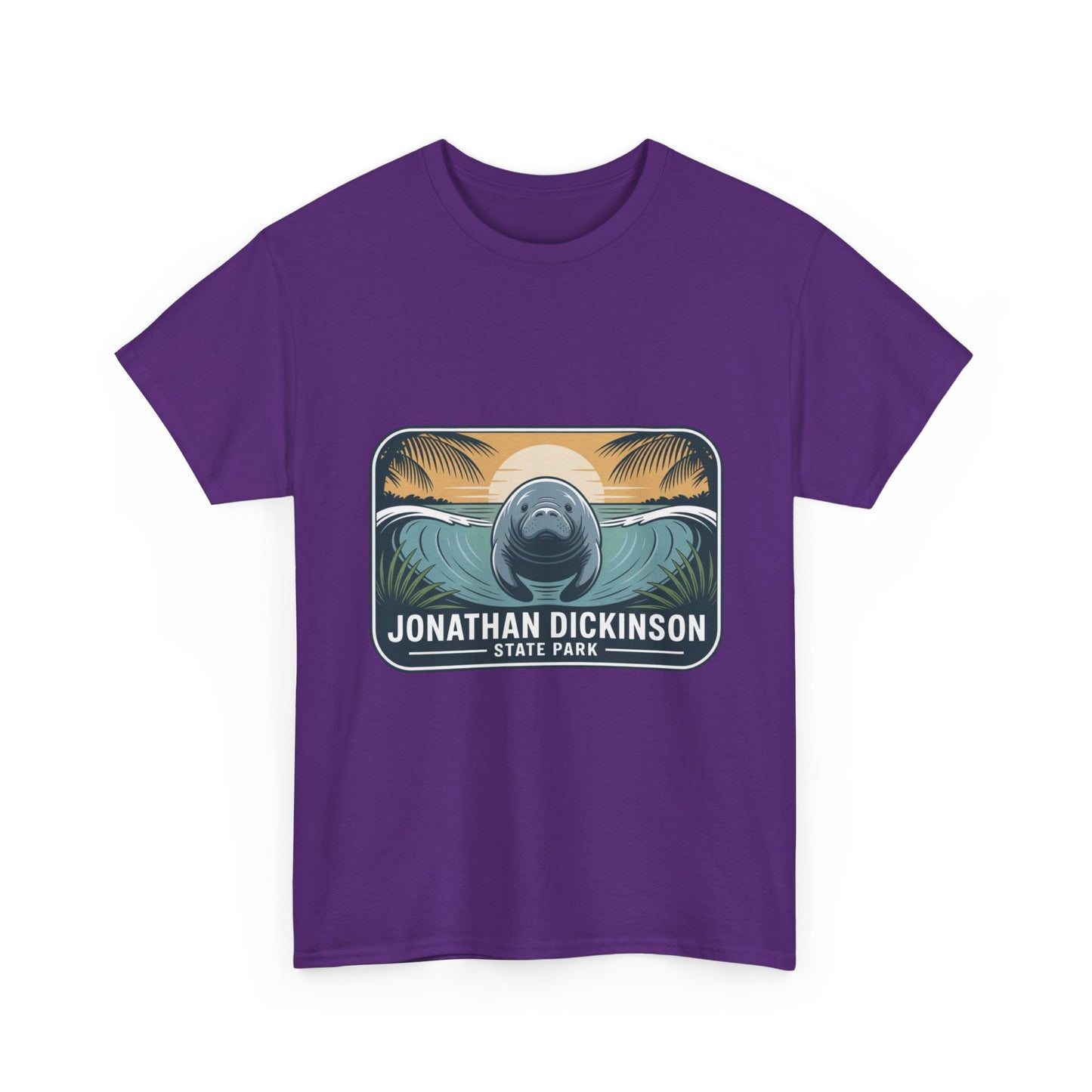 Manatee Badge T-Shirt – Jonathan Dickinson State Park Florida Nature Tee