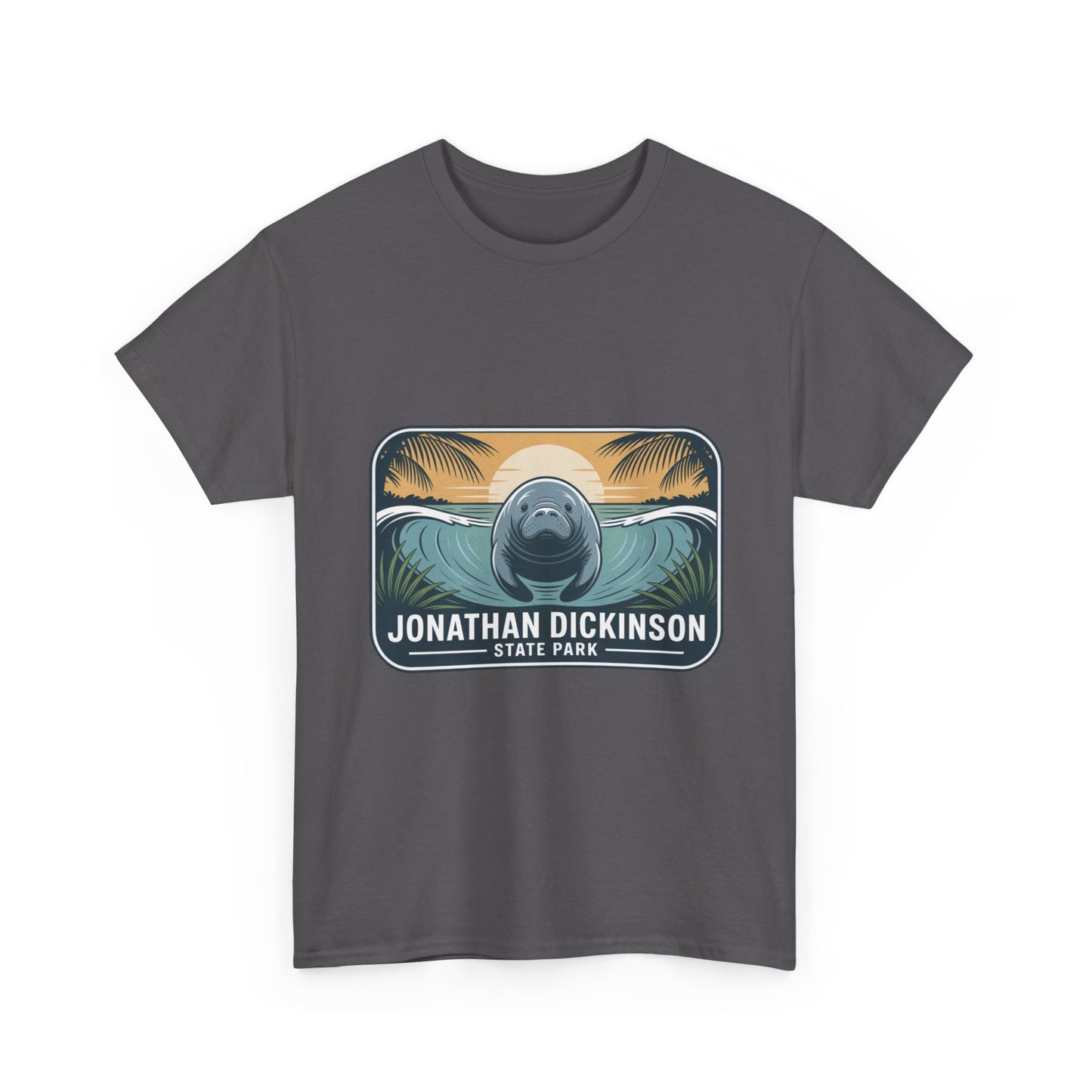 Manatee Badge T-Shirt – Jonathan Dickinson State Park Florida Nature Tee