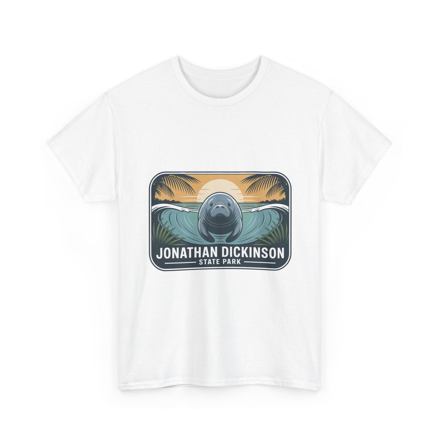 Manatee Badge T-Shirt – Jonathan Dickinson State Park Florida Nature Tee
