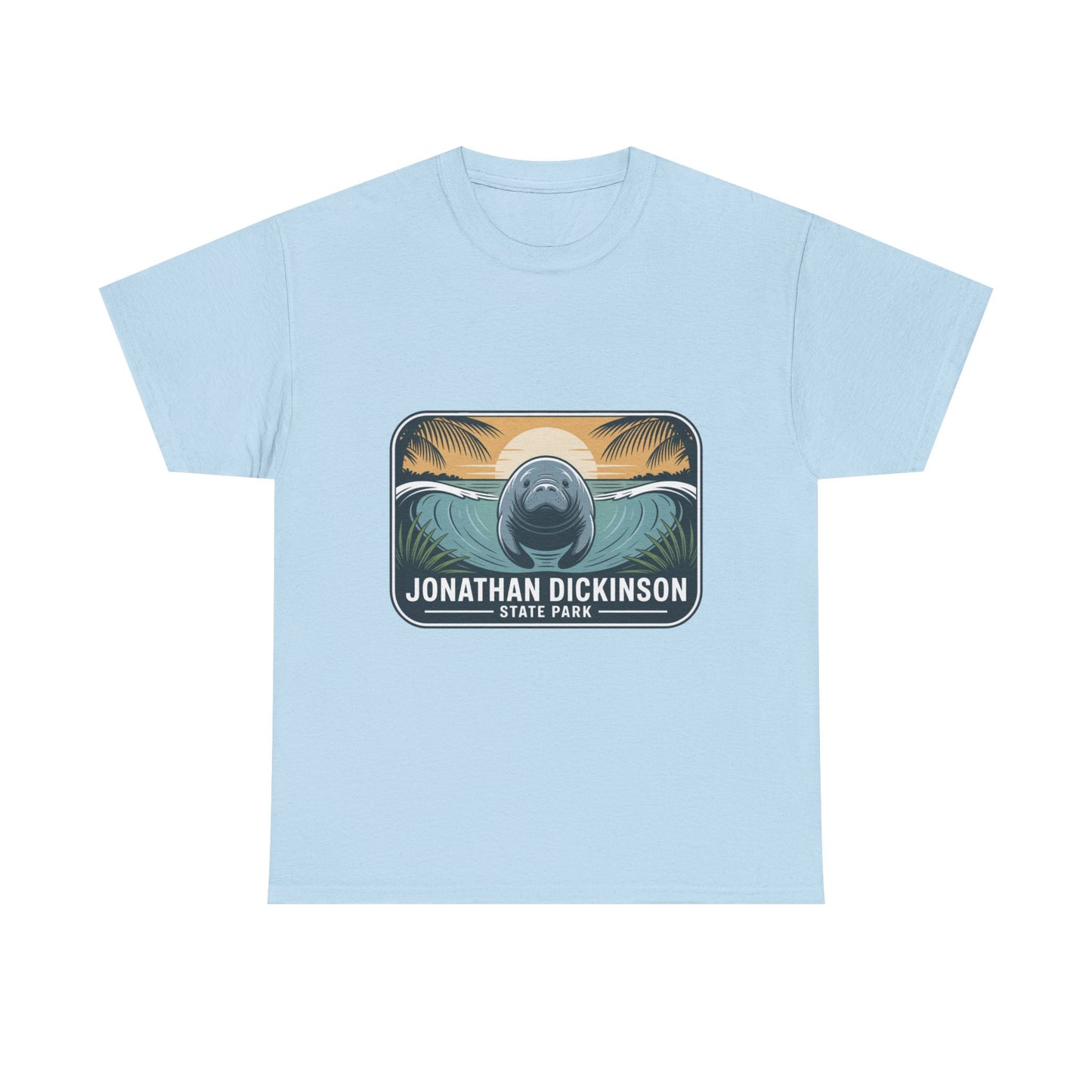 Manatee Badge T-Shirt – Jonathan Dickinson State Park Florida Nature Tee