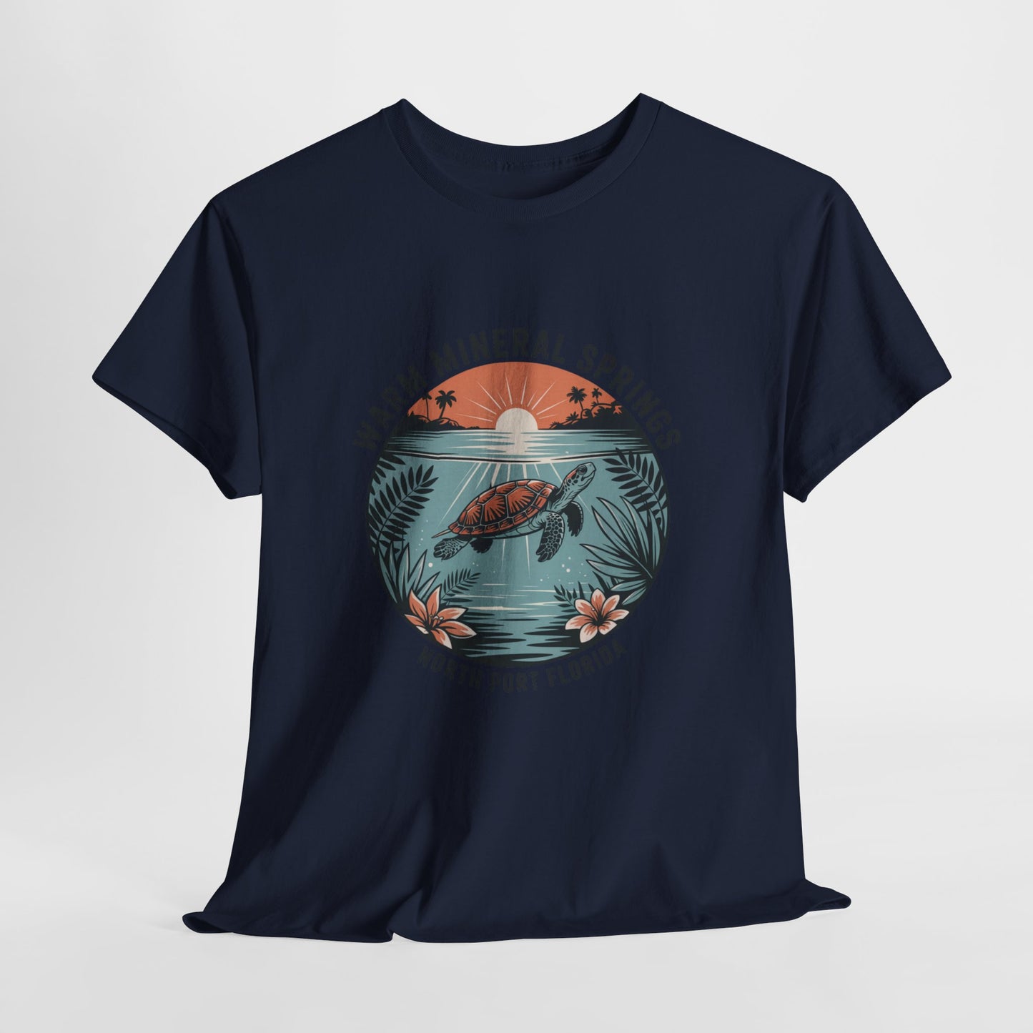 Warm Mineral Springs North Port Florida Turtle Graphic T-Shirt