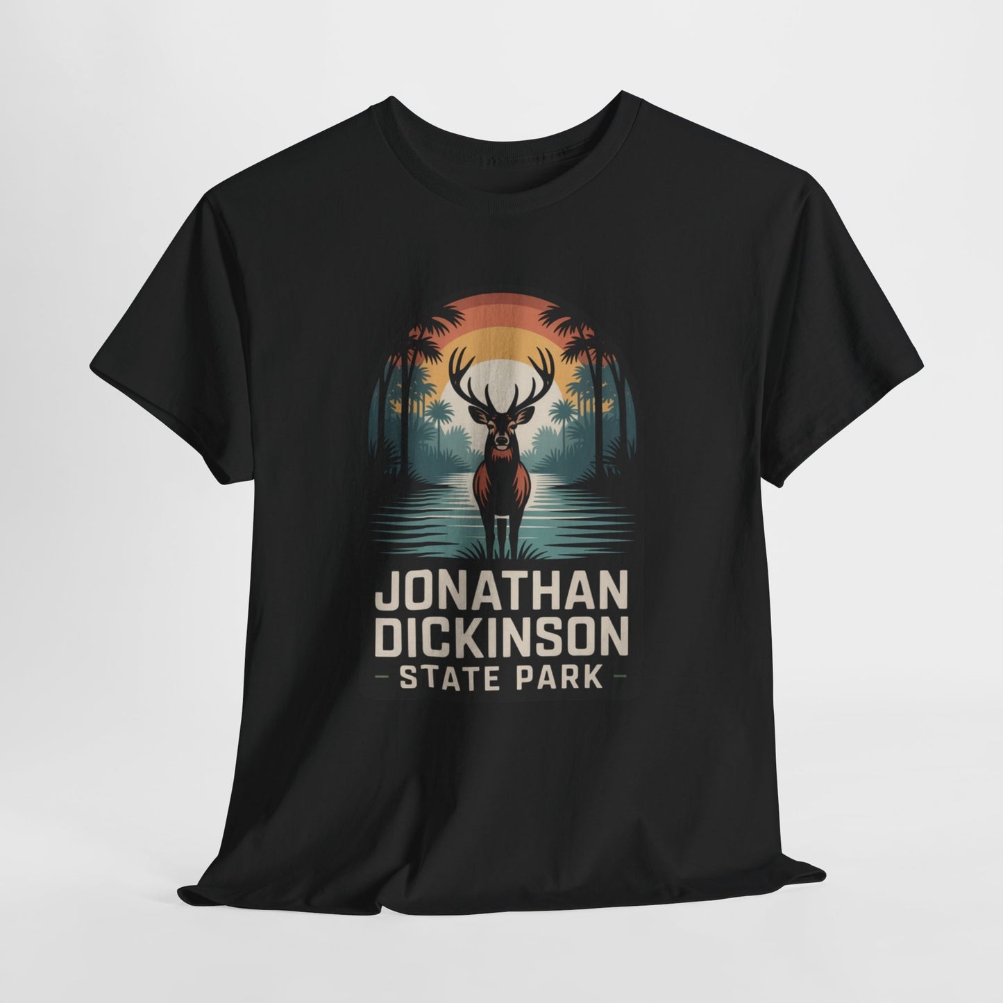 Jonathan Dickinson State Park Deer T-Shirt – Adult Florida Wildlife Sunset Nature Tee