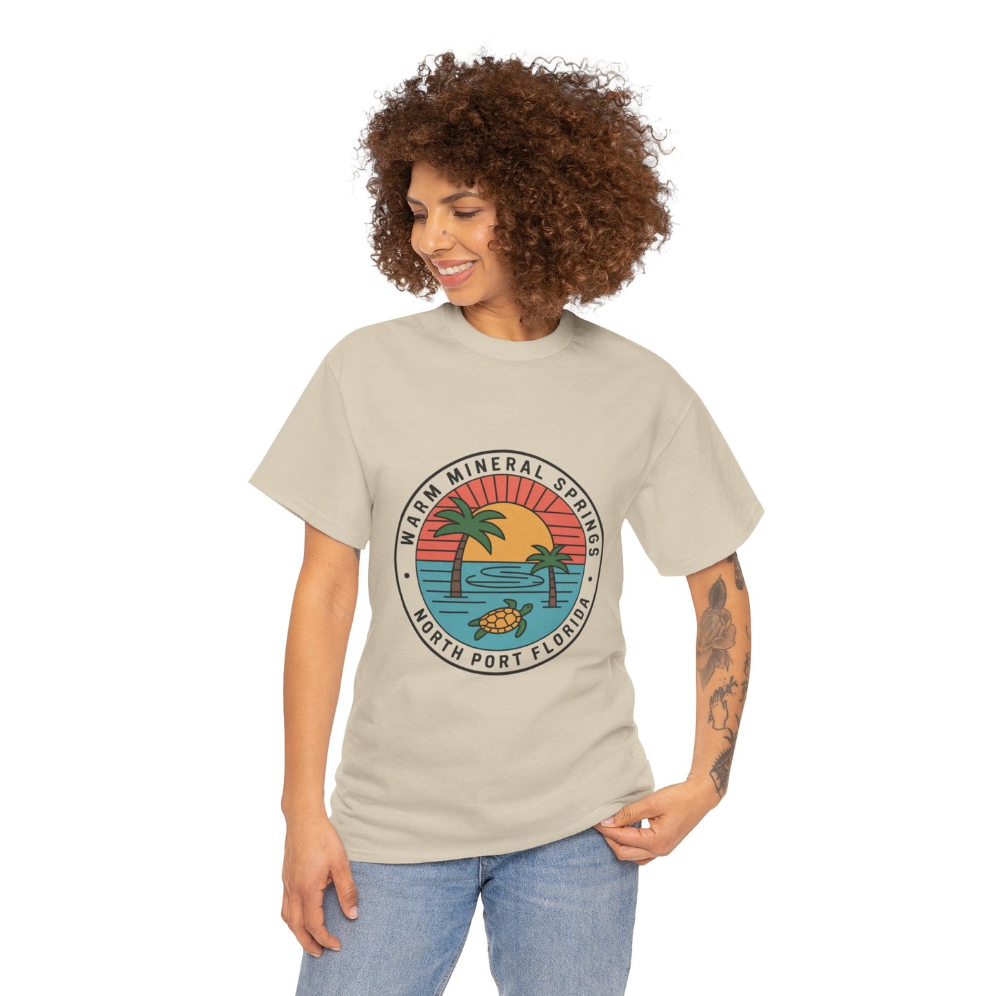 Warm Mineral Springs Florida Turtle Sunset T-Shirt
