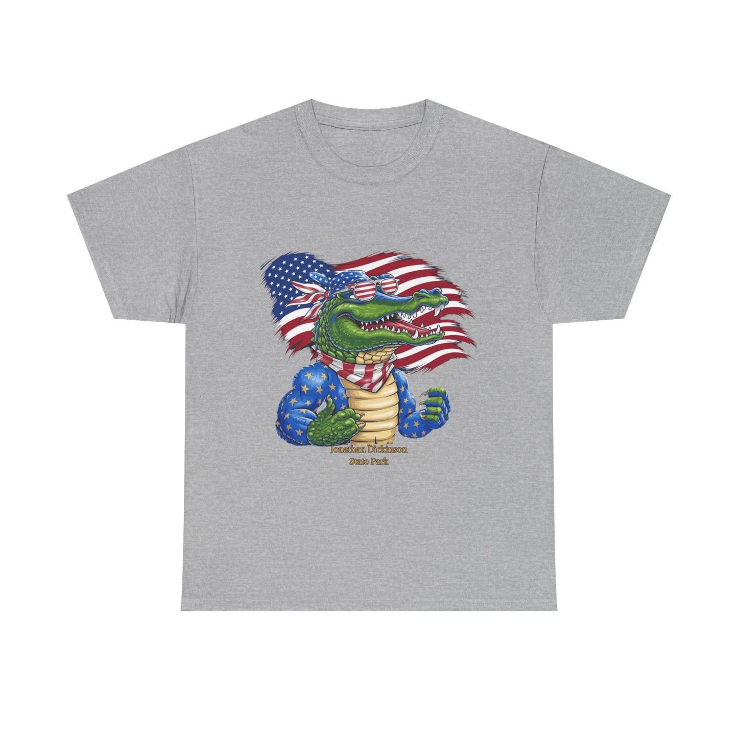 4th of July Alligator T-Shirt – Jonathan Dickinson State Park Patriotic USA Gator Tee